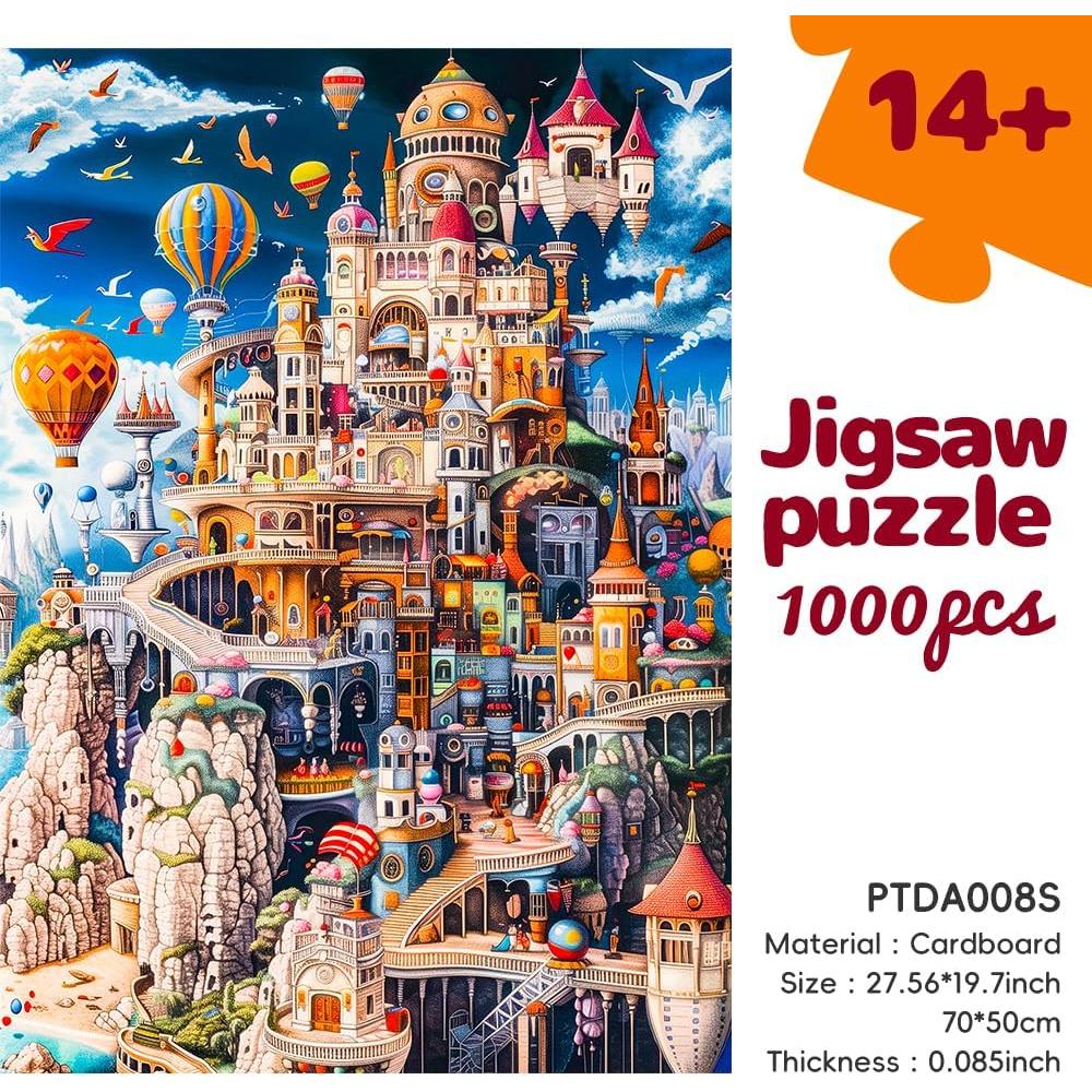 Rompecabezas 1000 Piezas Duoying Castillo Otoñal Arte Fantástico