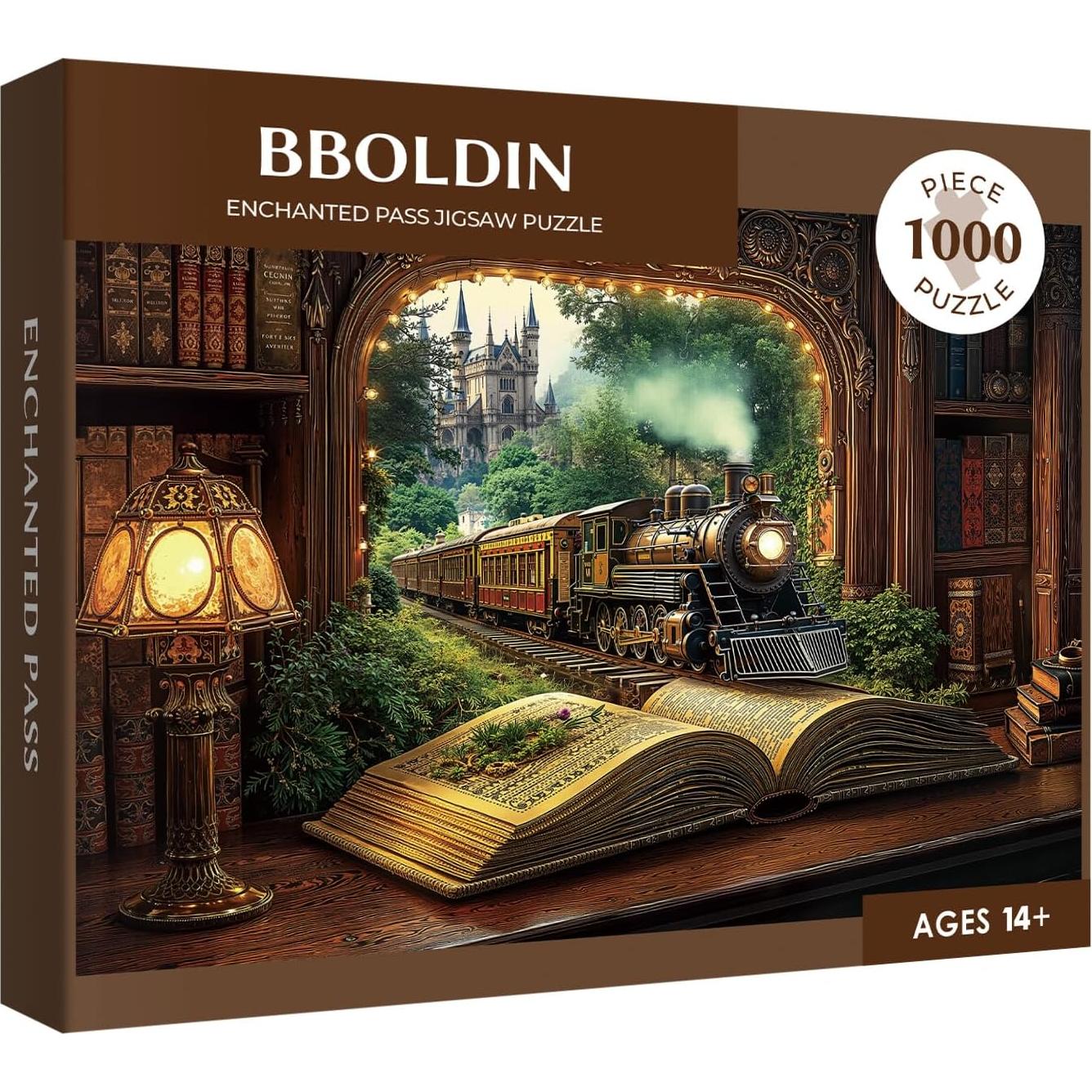 Rompecabezas 1000 Piezas BBOLDIN Bosque de Tren Vintage