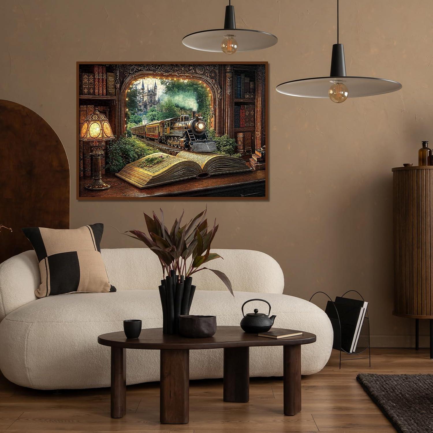 Rompecabezas 1000 Piezas BBOLDIN Bosque de Tren Vintage