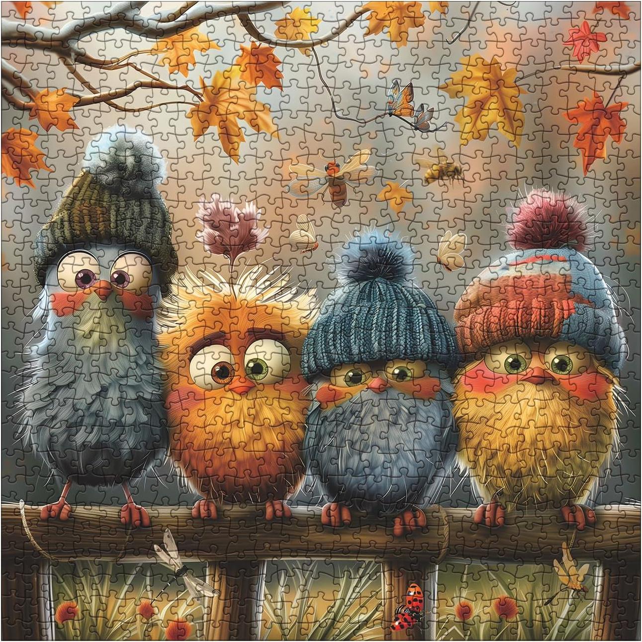 Rompecabezas de Aves de Otoño BBOLDIN 1000 Piezas 60.6x60.6 cm