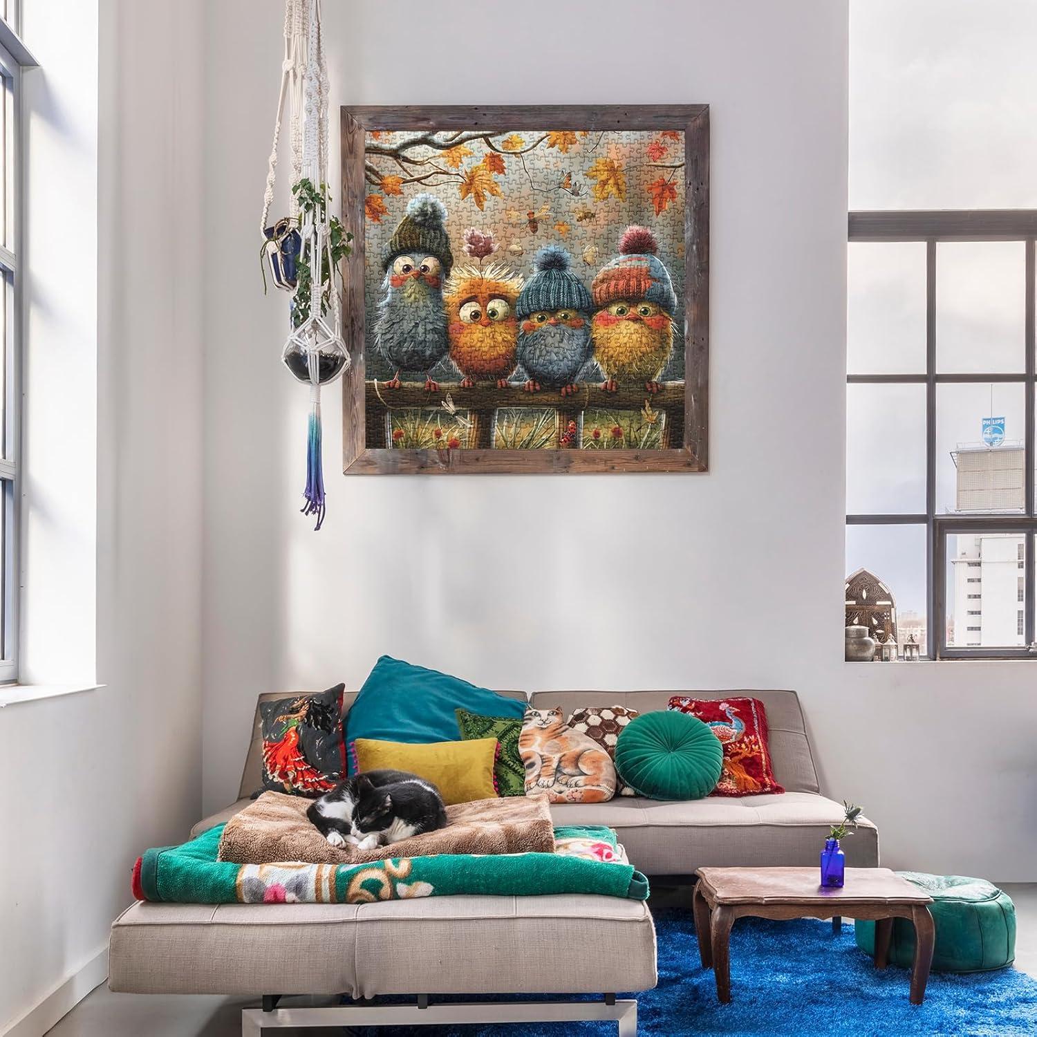 Rompecabezas de Aves de Otoño BBOLDIN 1000 Piezas 60.6x60.6 cm