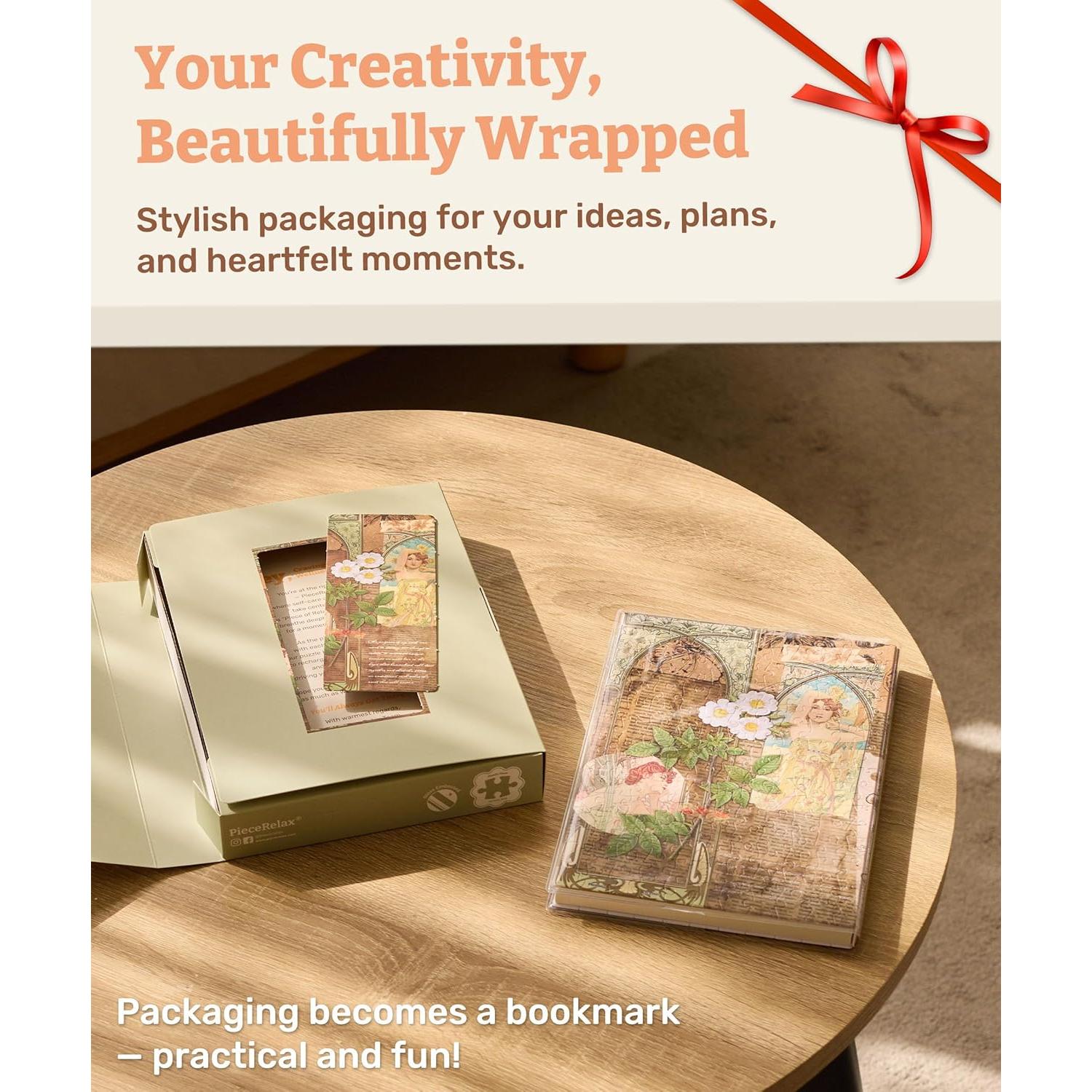 Cuaderno A5 PieceRelax con Puzzle Alphonse Mucha 329 Piezas