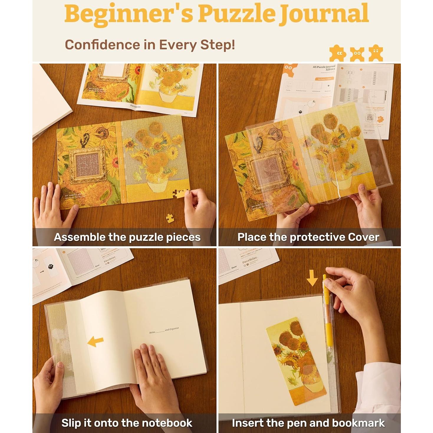 Cuaderno A5 PieceRelax con Puzzle Alphonse Mucha 329 Piezas