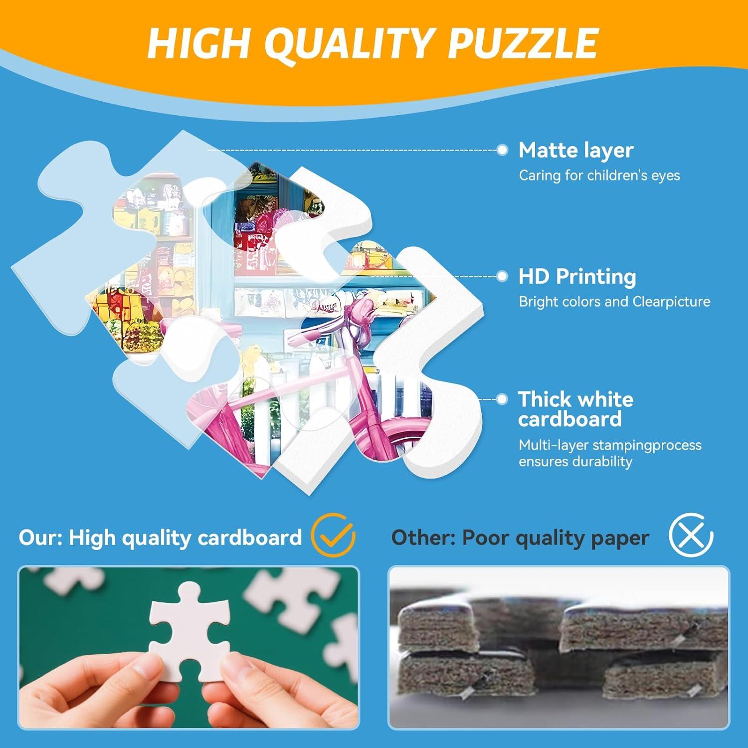 Rompecabezas de 500 Piezas ZSYCZAO Tiendas Costeñas 52.1x38.1cm