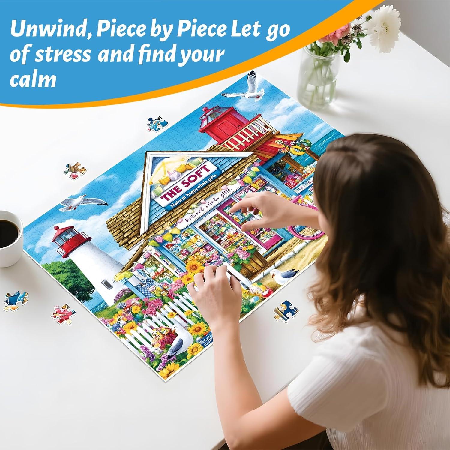 Rompecabezas de 500 Piezas ZSYCZAO Tiendas Costeñas 52.1x38.1cm