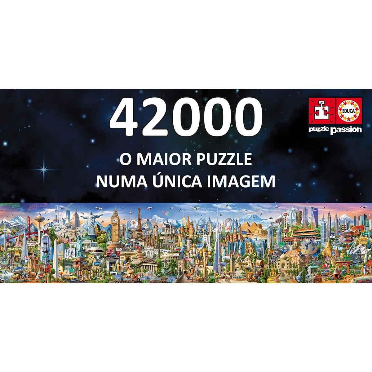 Puzzle XXL Educa 42000 Piezas Alrededor del Mundo 749x157cm