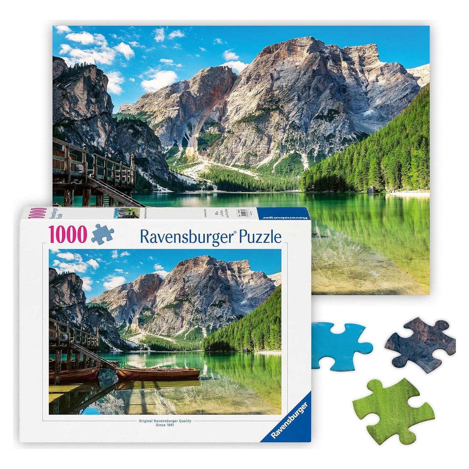 Rompecabezas Ravensburger 1000 Piezas Pragser Wildsee Italia