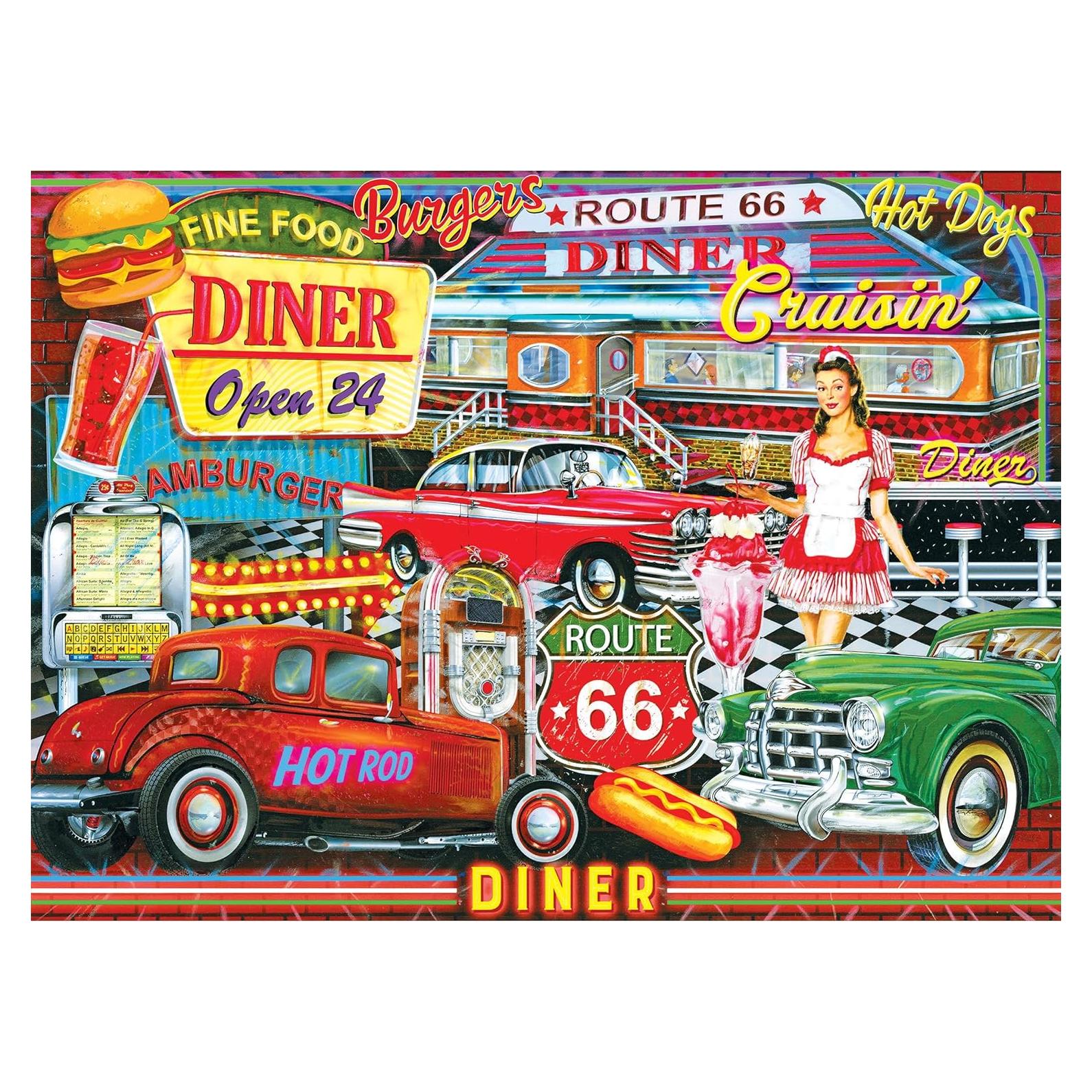 Rompecabezas 1000 Piezas Kodak Premium Diner de los 50