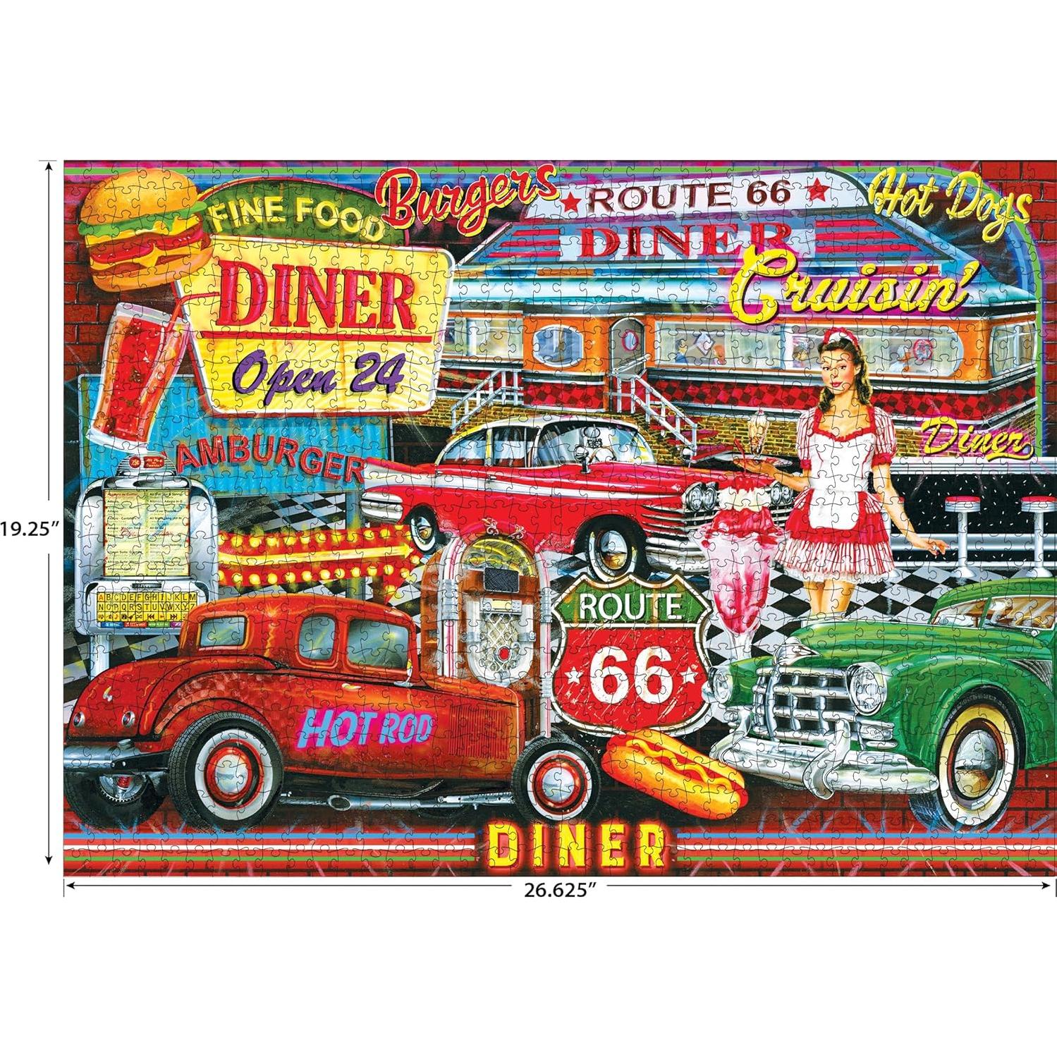 Rompecabezas 1000 Piezas Kodak Premium Diner de los 50