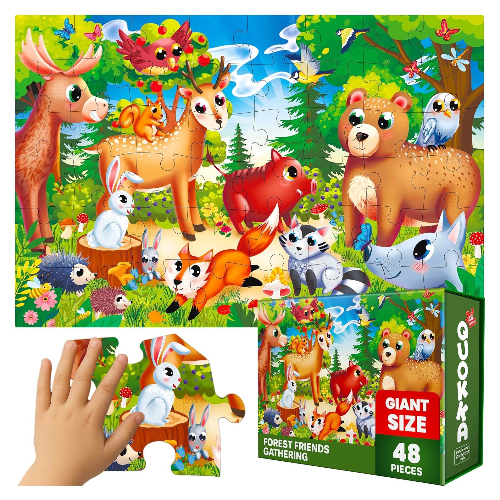 Puzzle de Suelo Gigante Quokka 0.61x0.91m 48 Piezas Educativo