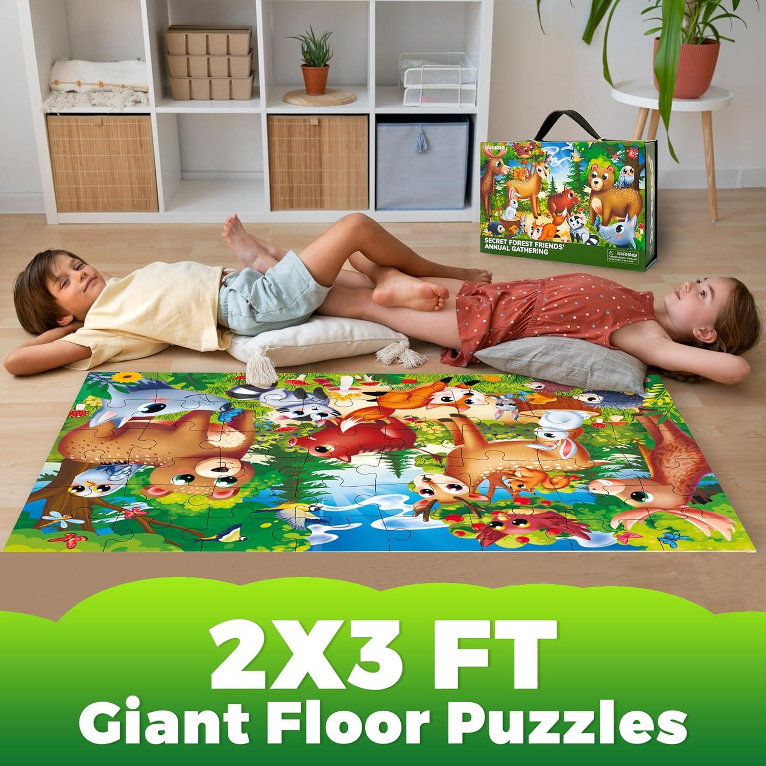 Puzzle de Suelo Gigante Quokka 0.61x0.91m 48 Piezas Educativo