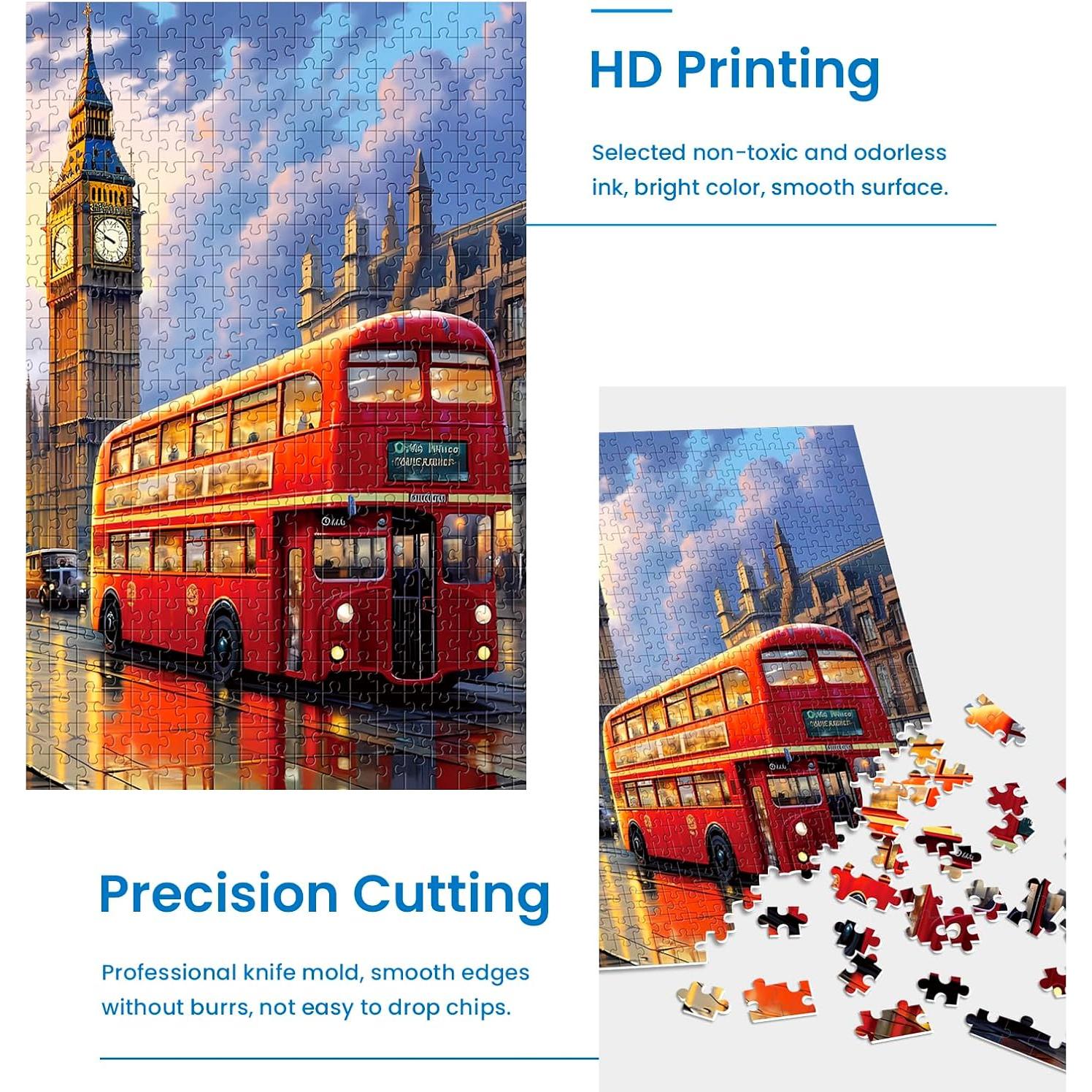 Paquete de 2 Rompecabezas 1000 Piezas Big Ben y Torre Eiffel