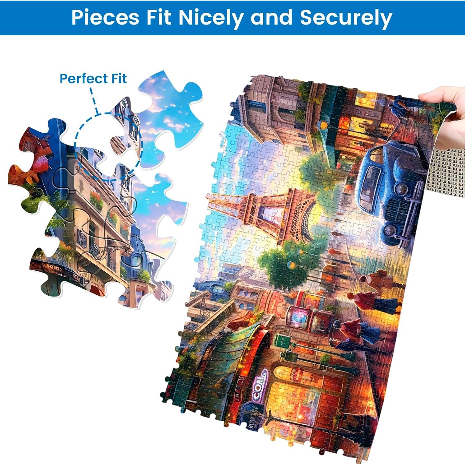 Paquete de 2 Rompecabezas 1000 Piezas Big Ben y Torre Eiffel