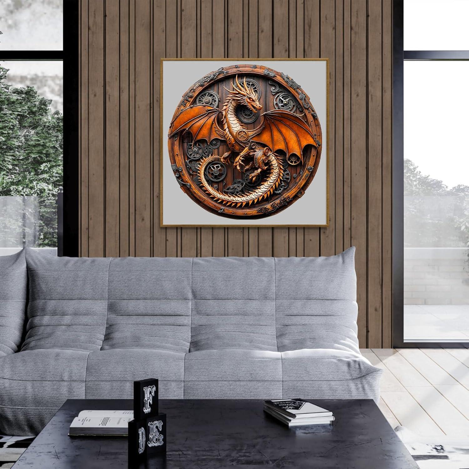 Rompecabezas 3D de Madera KAAYEE Dragón Mecánico 100 Piezas