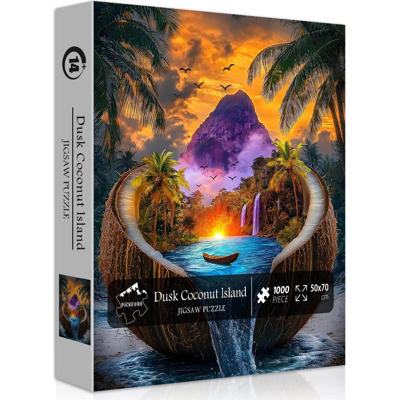 Rompecabezas de Playa PICKFORU 1000 Piezas Naturaleza