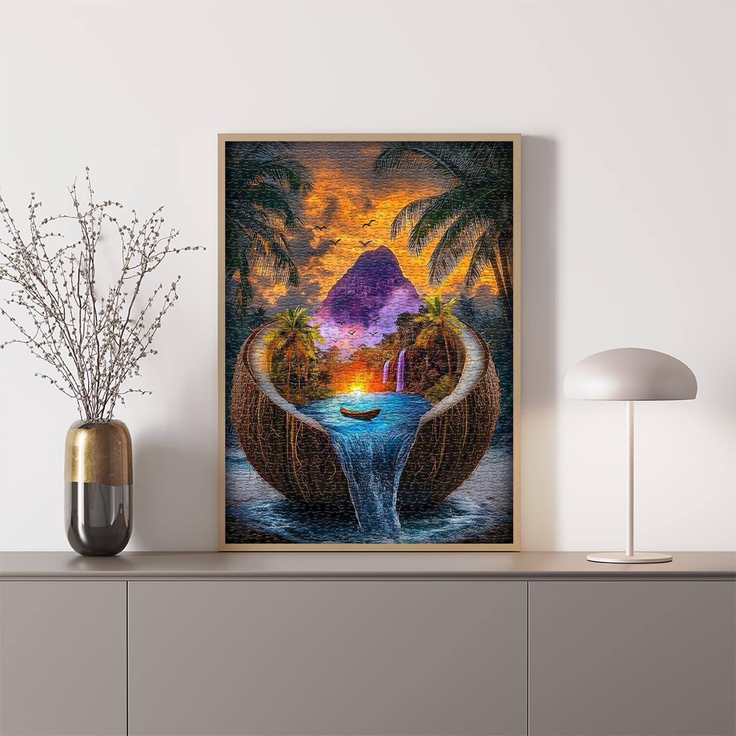 Rompecabezas de Playa PICKFORU 1000 Piezas Naturaleza