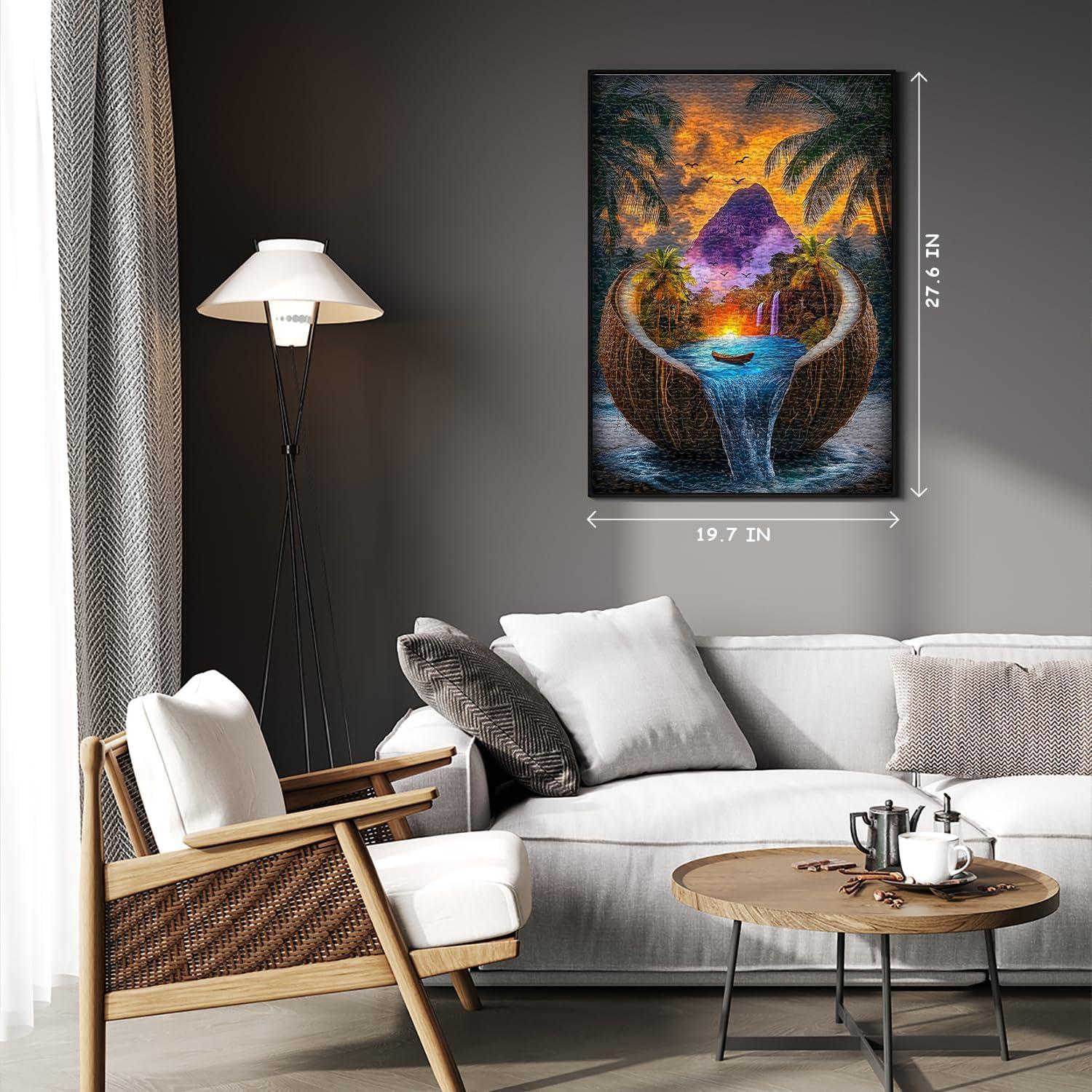 Rompecabezas de Playa PICKFORU 1000 Piezas Naturaleza