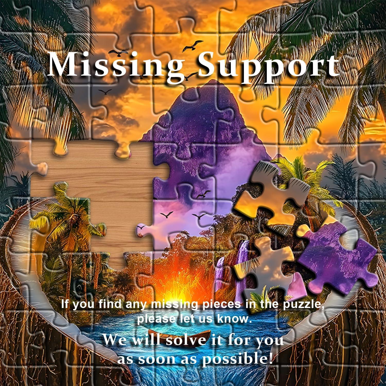 Rompecabezas de Playa PICKFORU 1000 Piezas Naturaleza