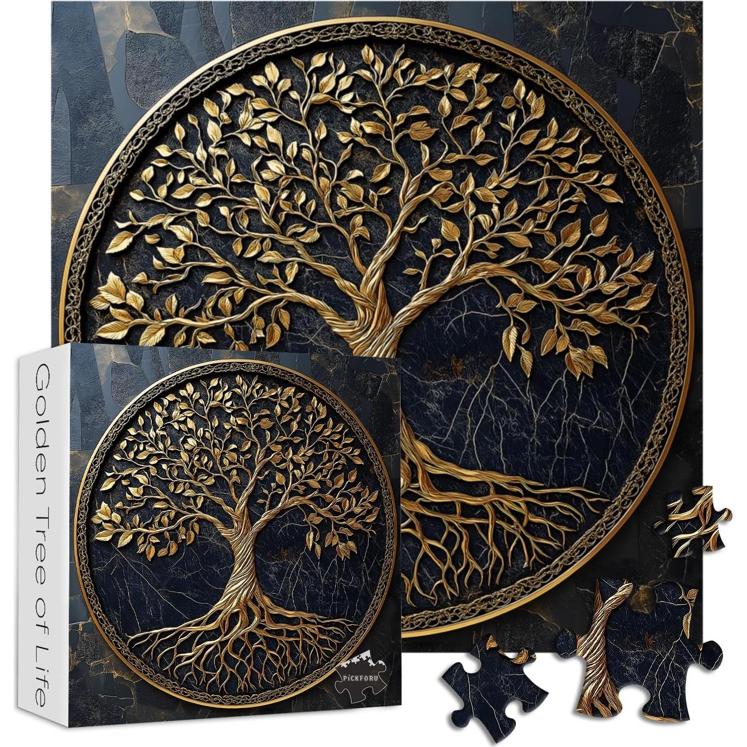 Rompecabezas Árbol de la Vida 1000 Piezas PICKFORU 60.6 cm