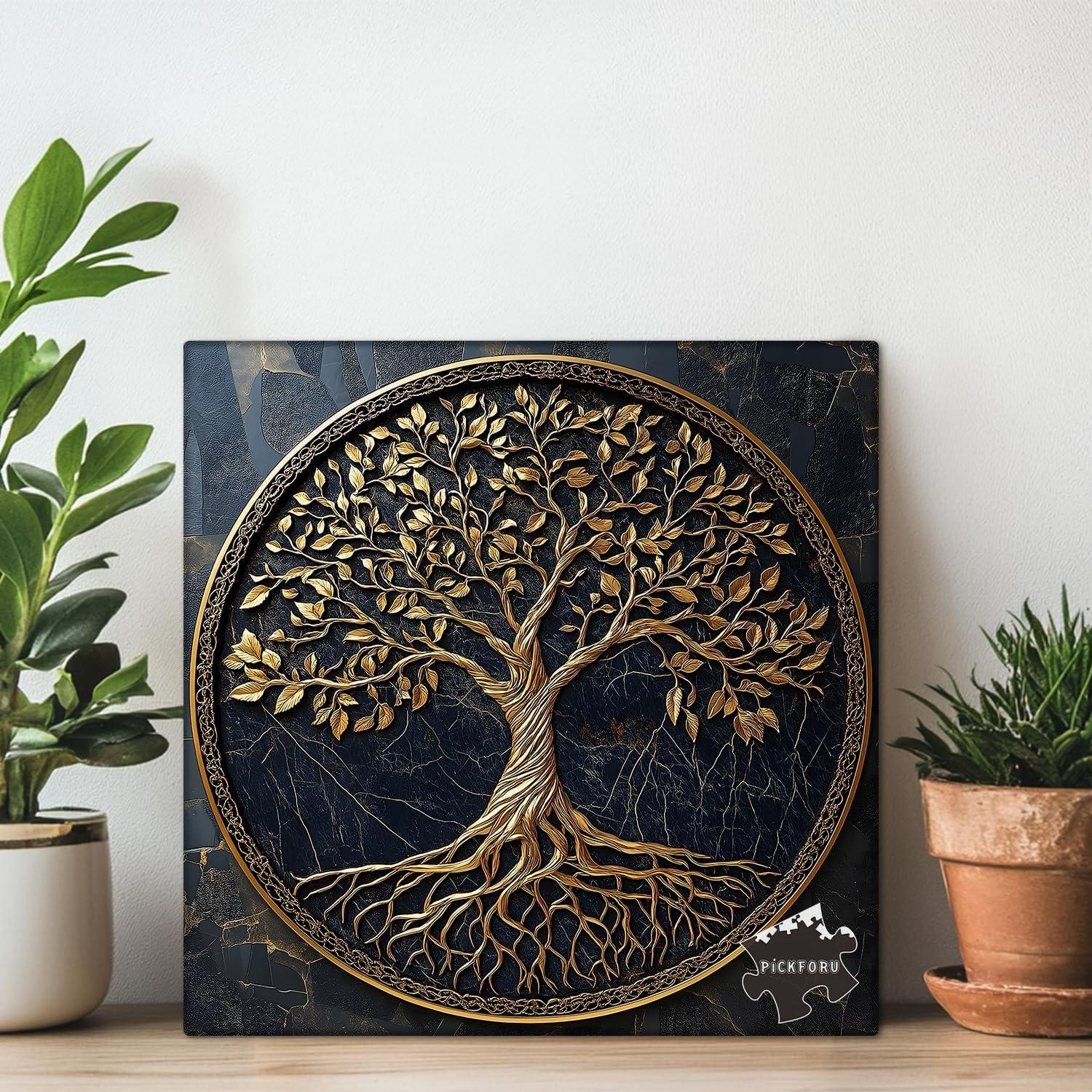 Rompecabezas Árbol de la Vida 1000 Piezas PICKFORU 60.6 cm