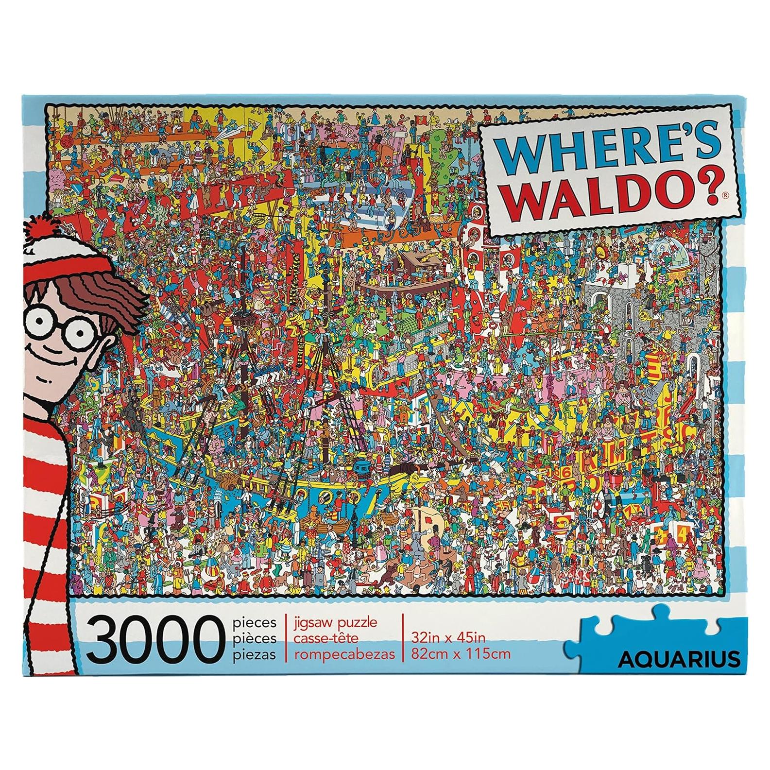 Rompecabezas 3000 Piezas Aquarius ¿Dónde está Waldo? 81x114 cm