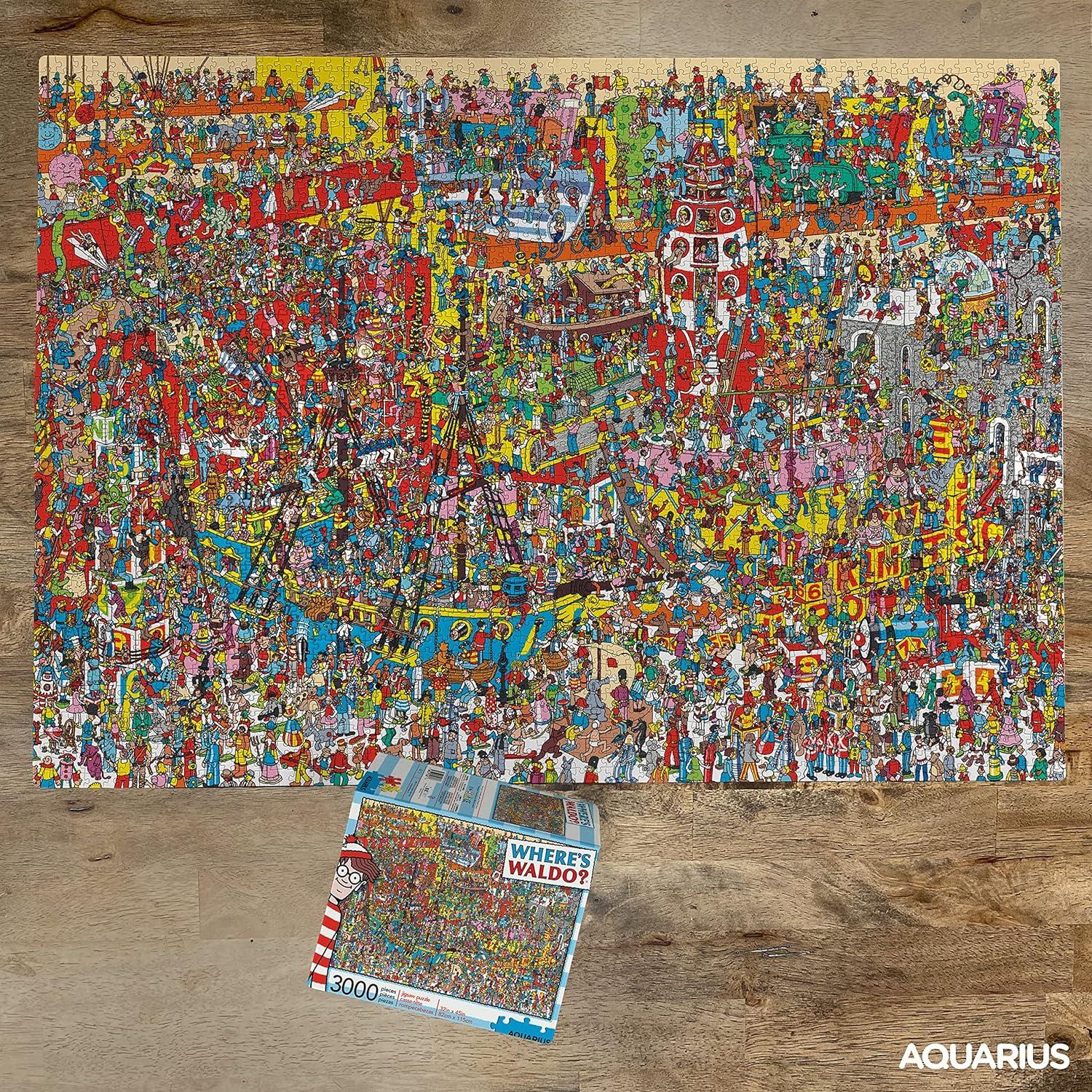 Rompecabezas 3000 Piezas Aquarius ¿Dónde está Waldo? 81x114 cm
