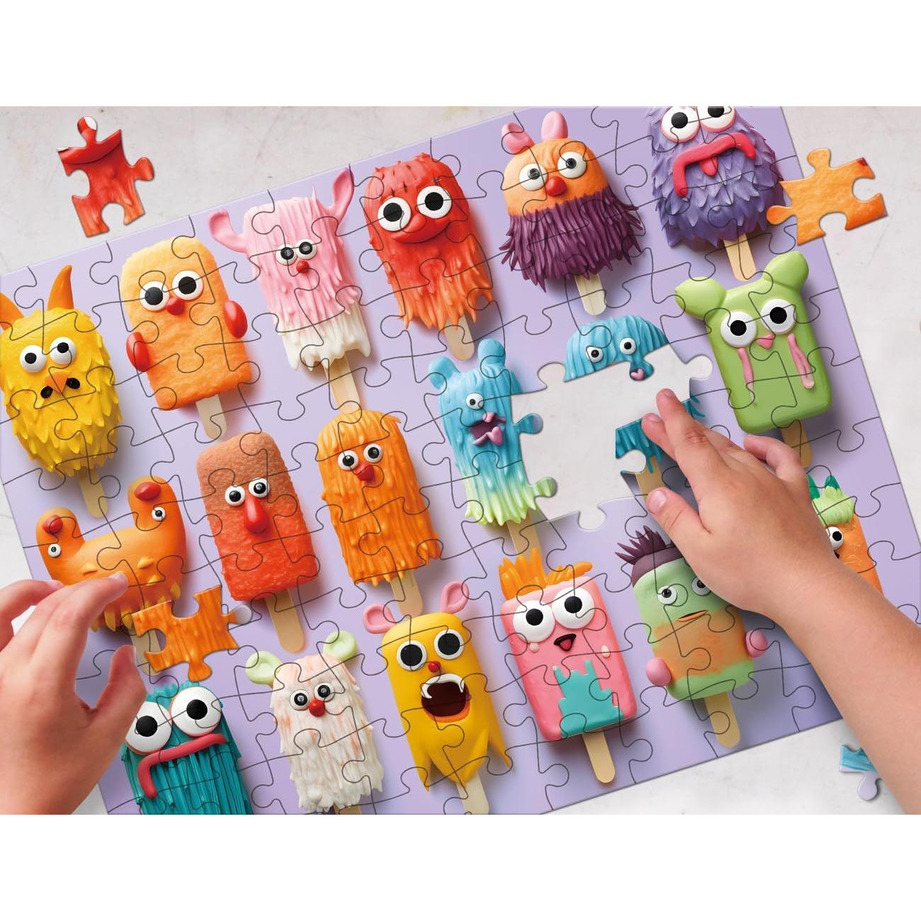 Rompecabezas de 100 Piezas Monstruos de Paleta Fishwisdom