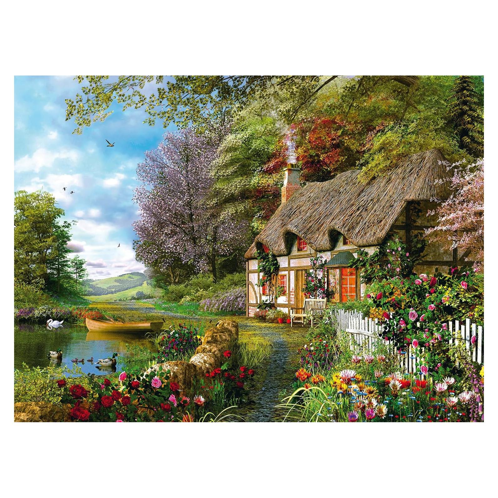 Rompecabezas Ravensburger Cottage Campestre 1500 Piezas