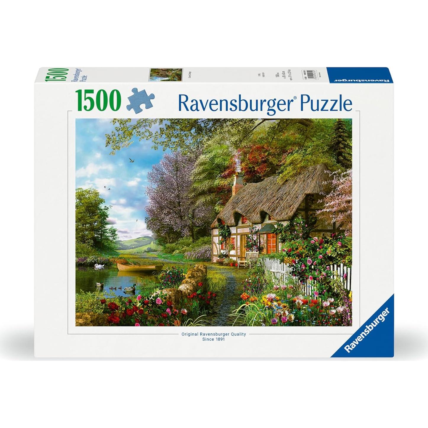 Rompecabezas Ravensburger Cottage Campestre 1500 Piezas