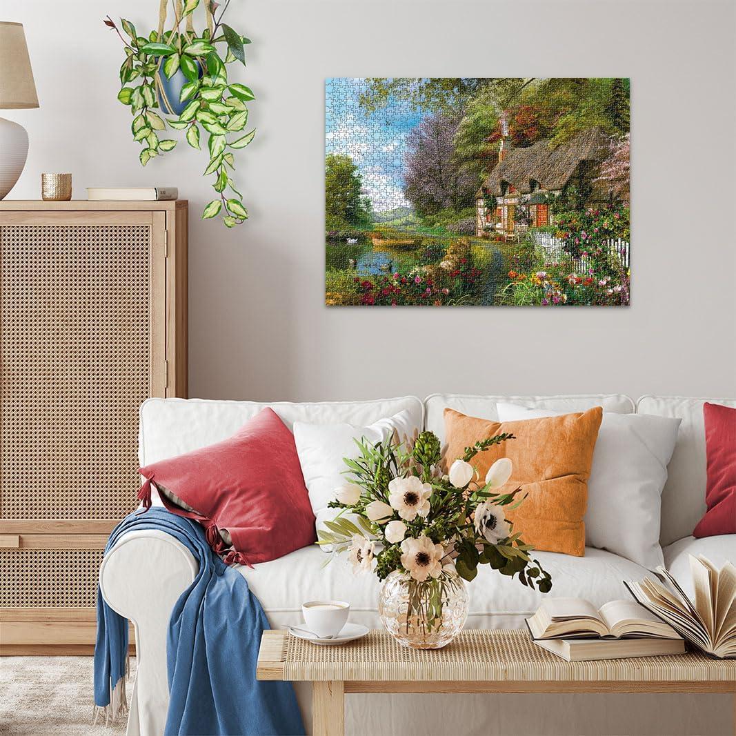 Rompecabezas Ravensburger Cottage Campestre 1500 Piezas