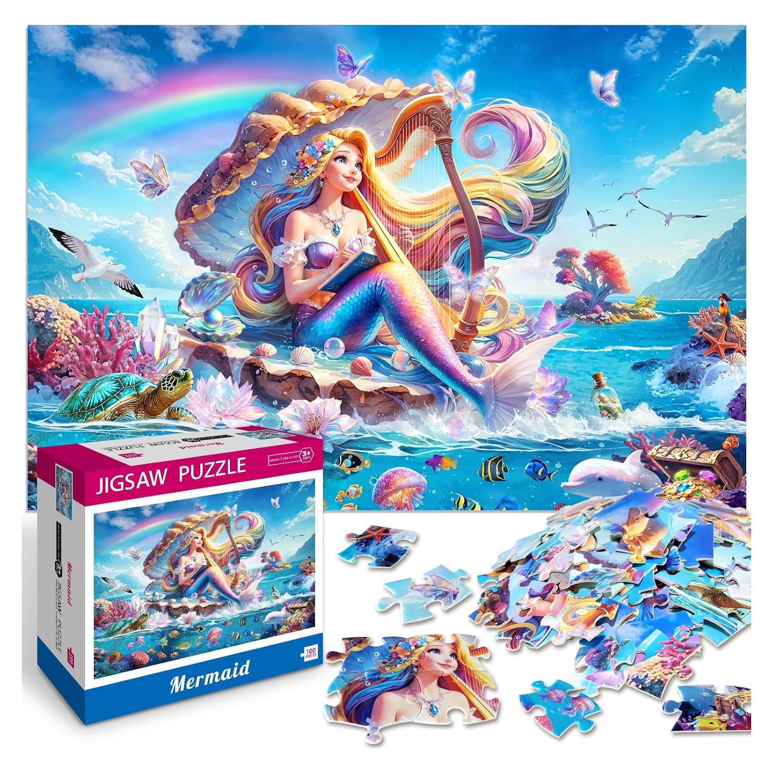 Rompecabezas de 100 piezas Koyiwa Sirena 38.1 x 27.2 cm