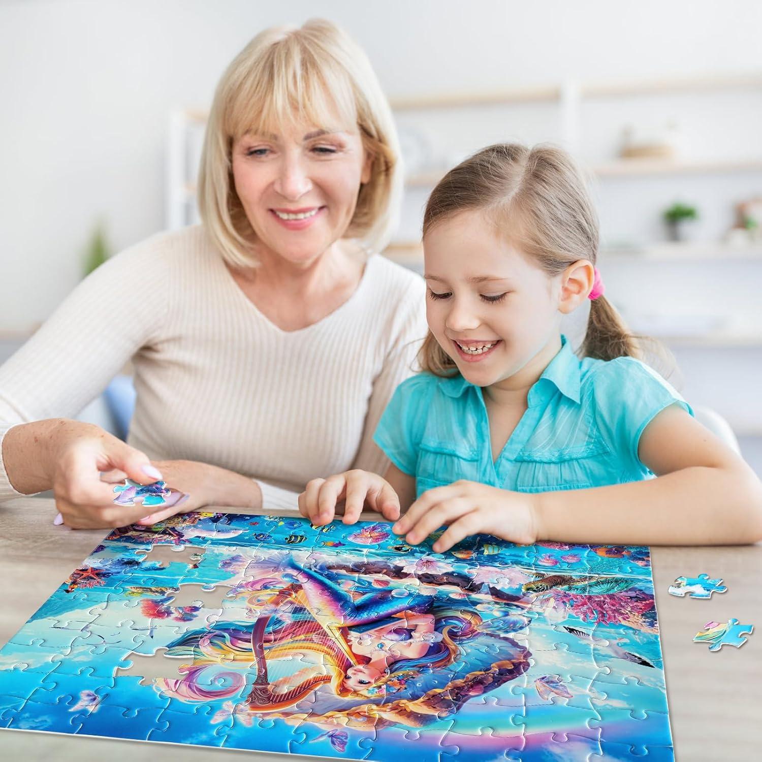 Rompecabezas de 100 piezas Koyiwa Sirena 38.1 x 27.2 cm