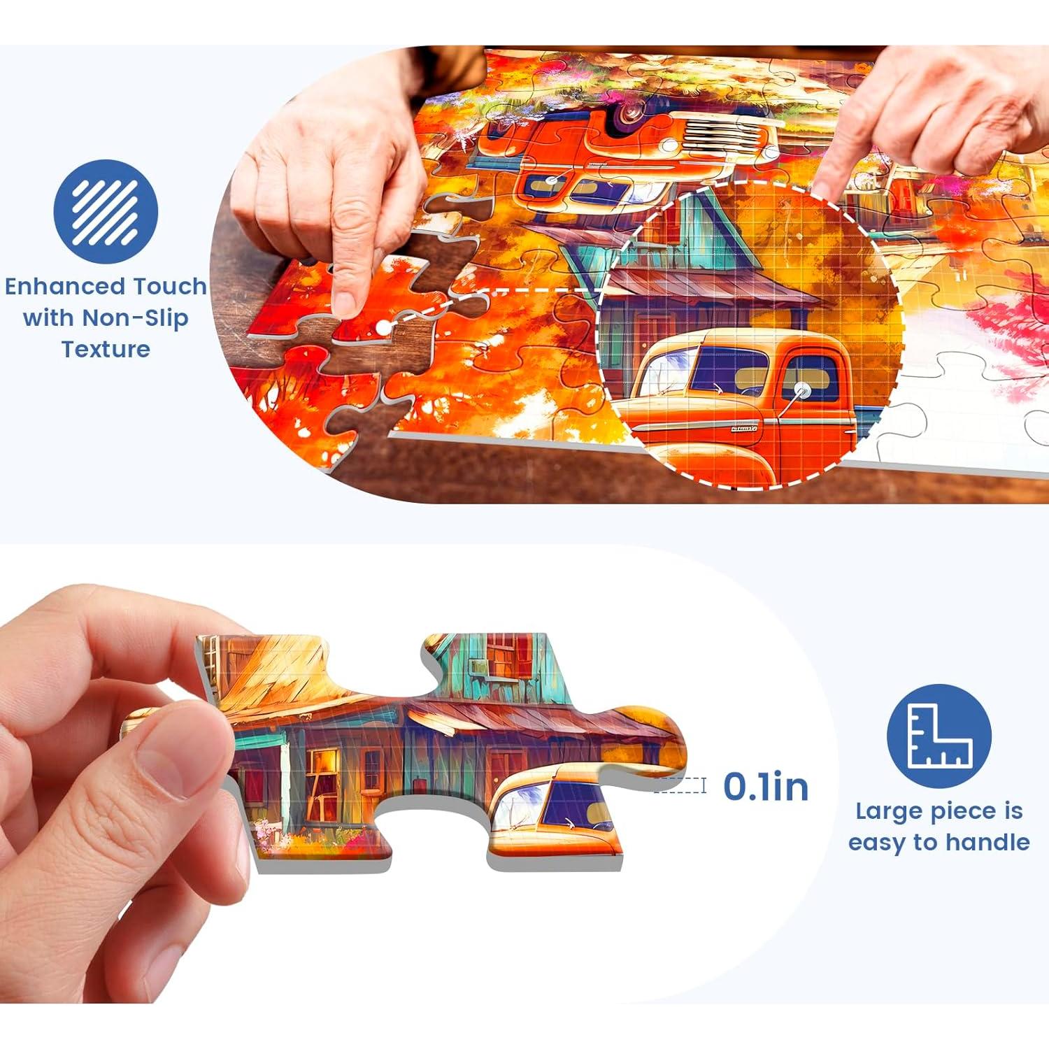 Paquete de 6 rompecabezas grandes WSCXSC para ancianos 36 piezas