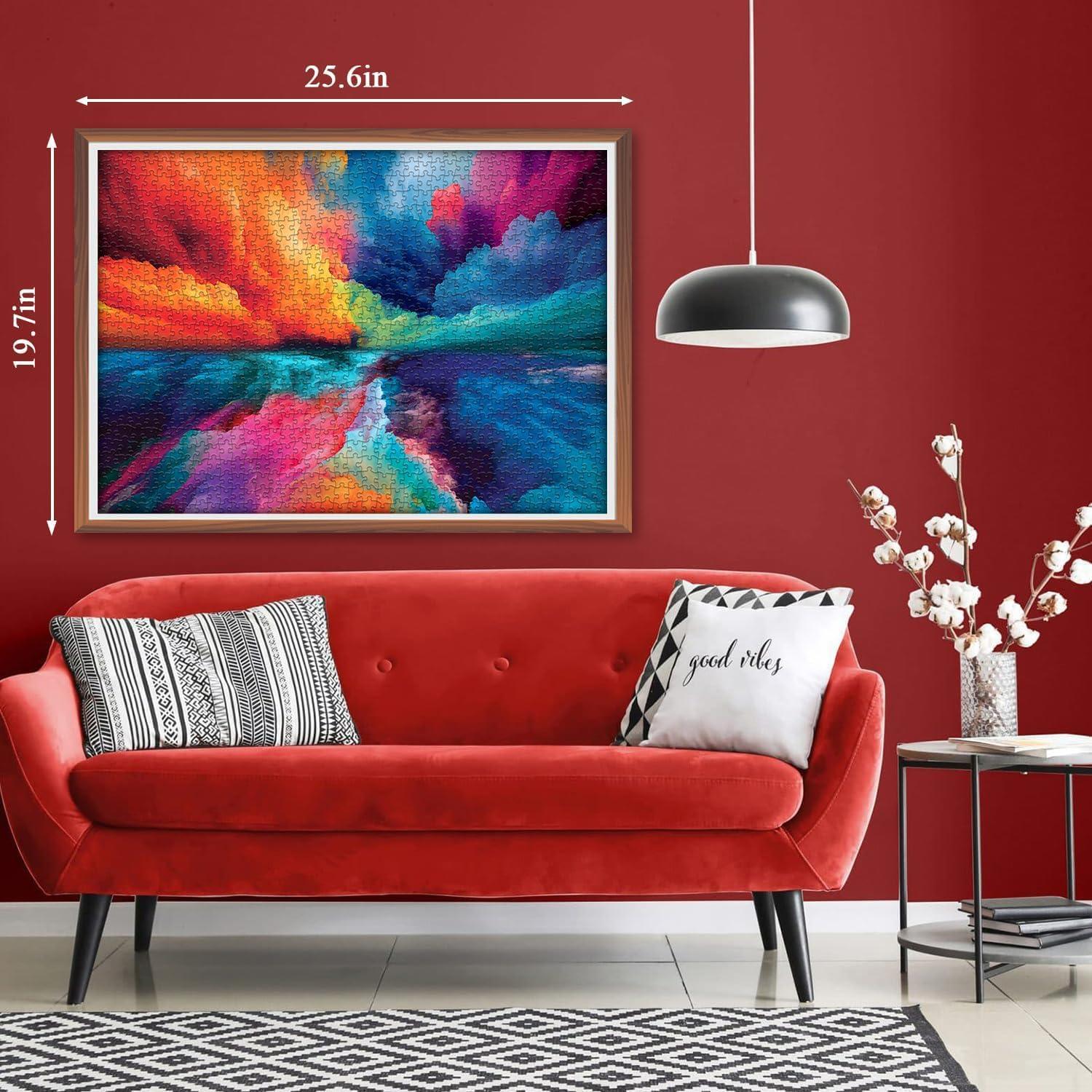 Rompecabezas Imposible 1000 Piezas PICKFORU Arcoíris 69.85x50.04cm