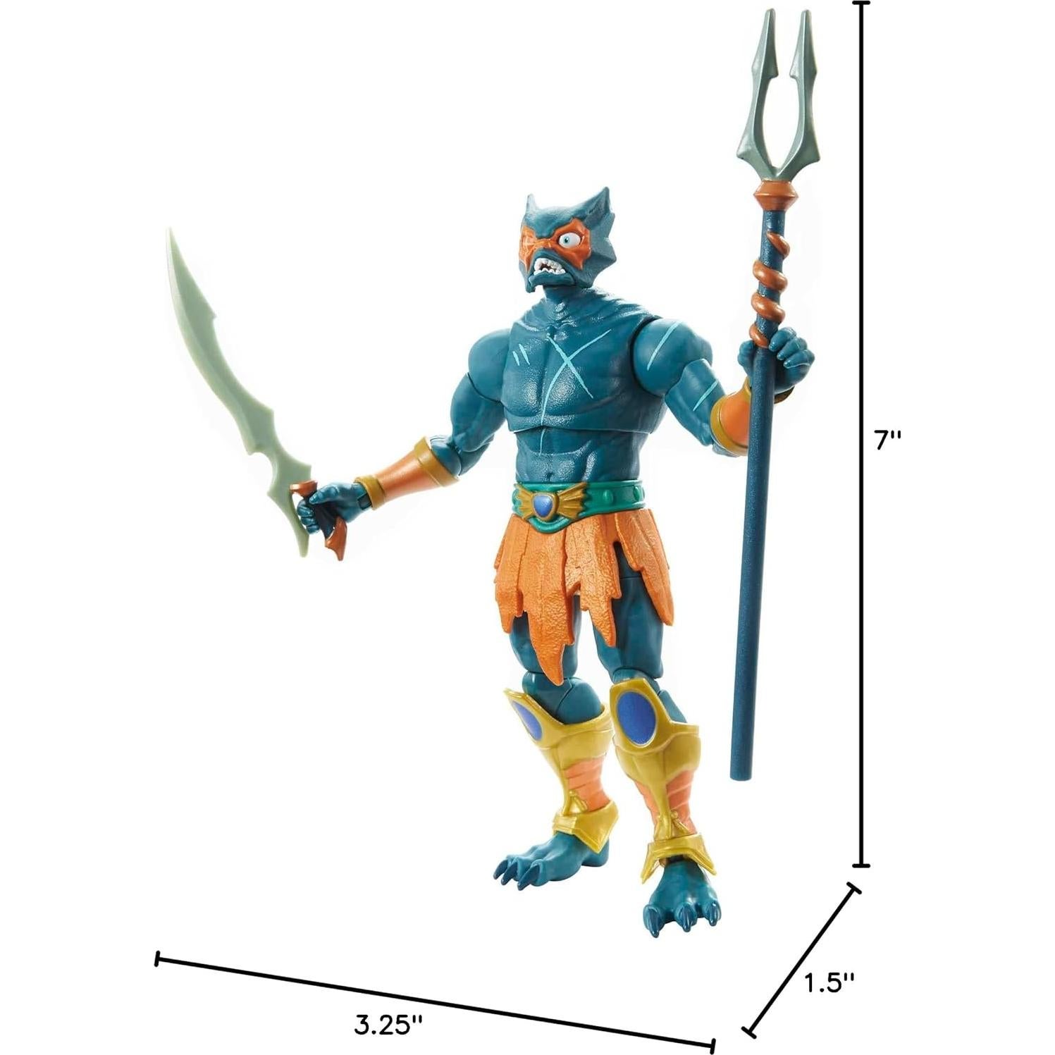 Figura de acción Mer-Man Masterverse Mattel 17.78 cm