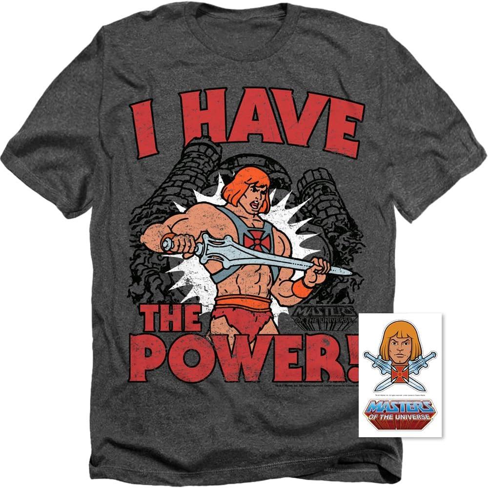 Camiseta Unisex He-Man Popfunk 3XL Carbono 100% Algodón