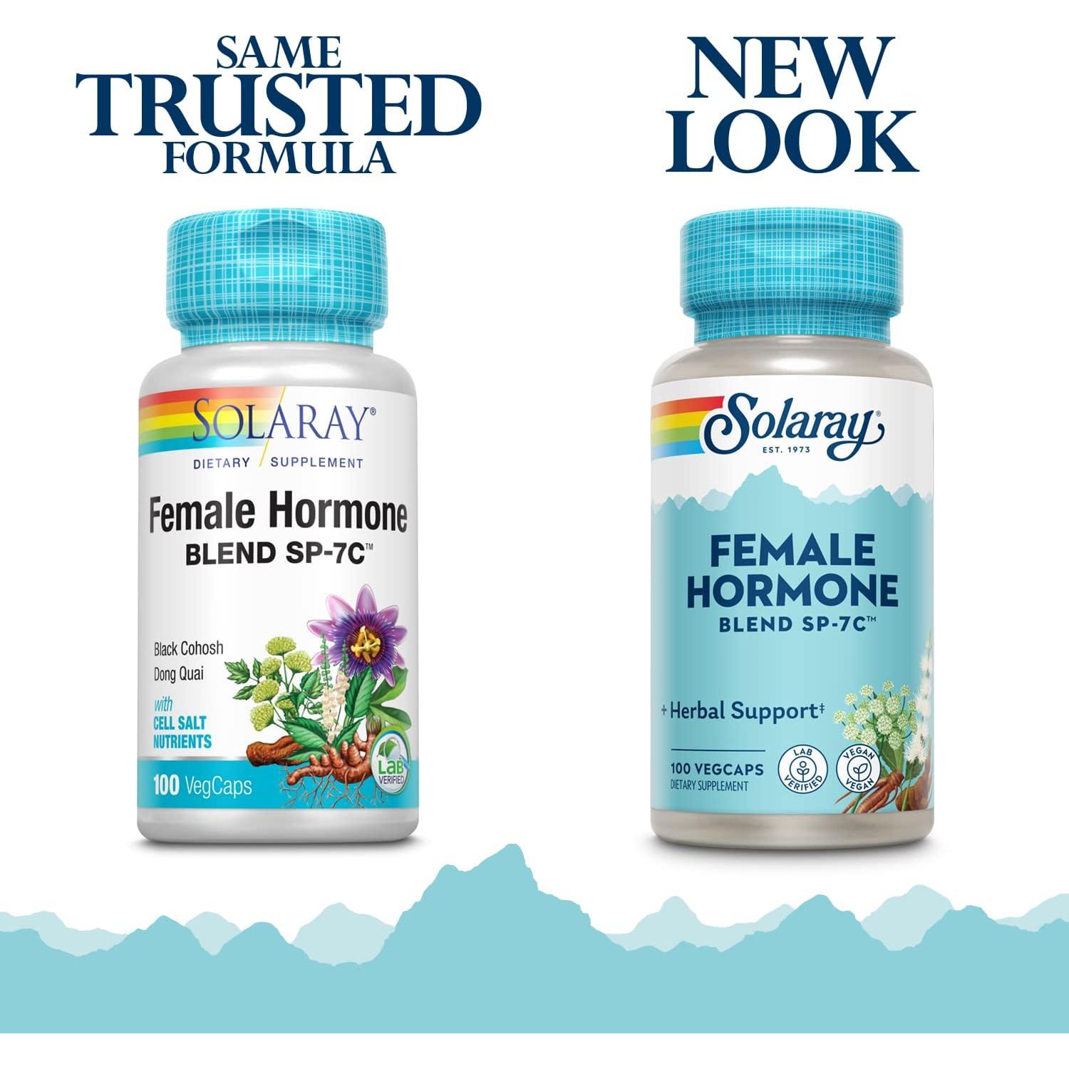 Suplemento Hormonas Femeninas Solaray SP-7C | 100 VegCaps