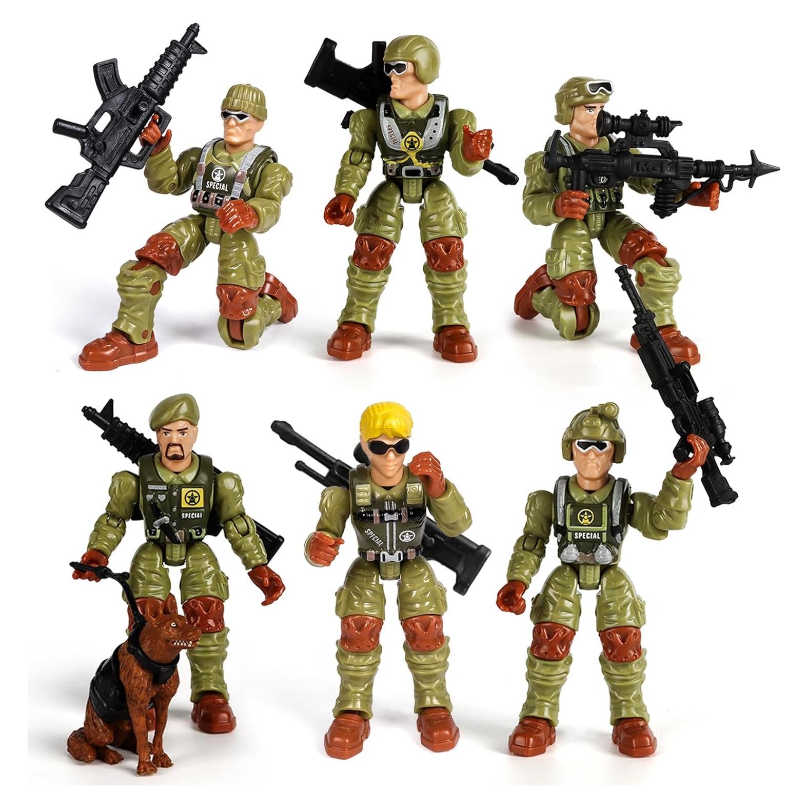Figuras de Acción Soldados HAPTIME 6 Piezas Verdes 9.7cm