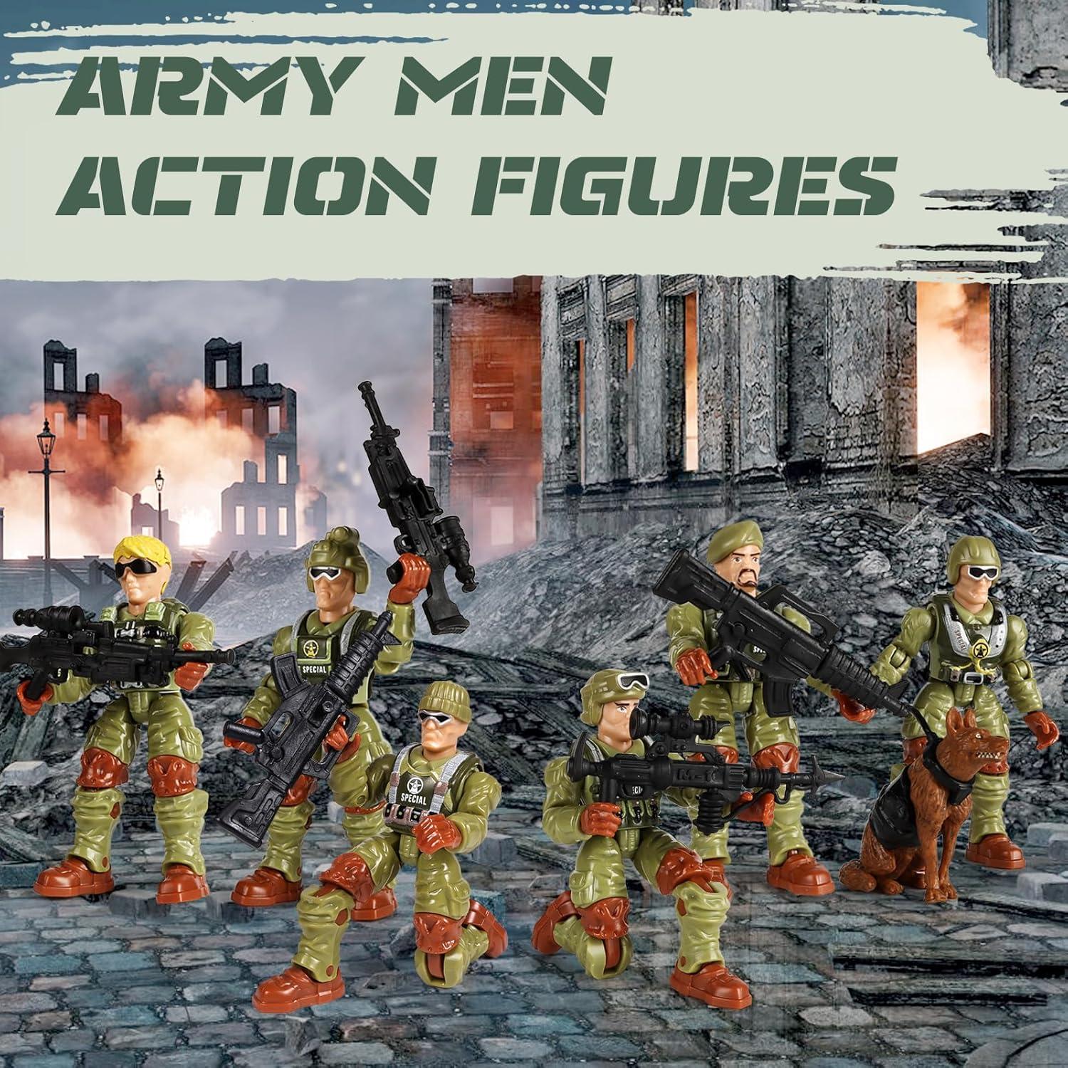 Figuras de Acción Soldados HAPTIME 6 Piezas Verdes 9.7cm