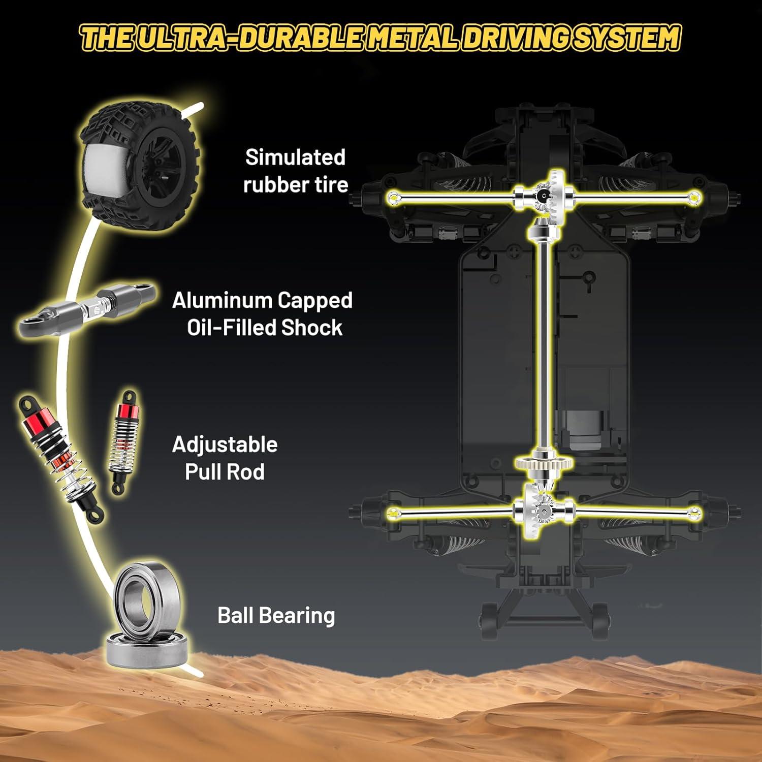 Coche RC CoolFree JT20W 4x4 Brushless 1/20 Todo Terreno