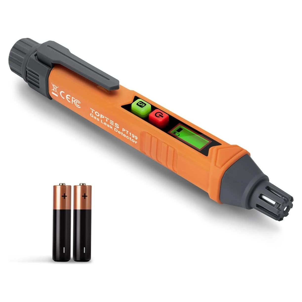 Detector de Fugas de Gas TOPTES PT199 con Alarma Visual y Auditiva