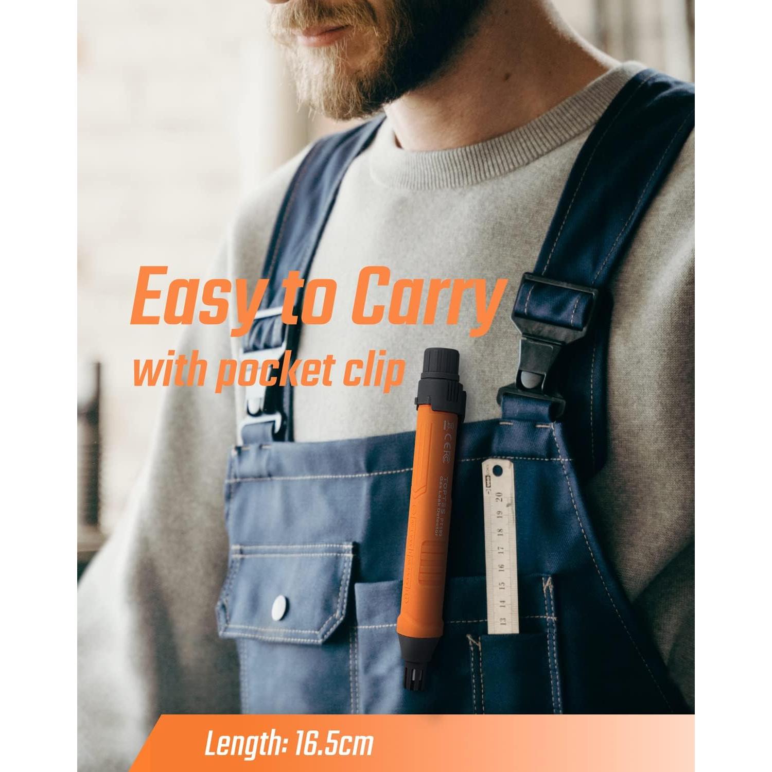 Detector de Fugas de Gas TOPTES PT199 con Alarma Visual y Auditiva