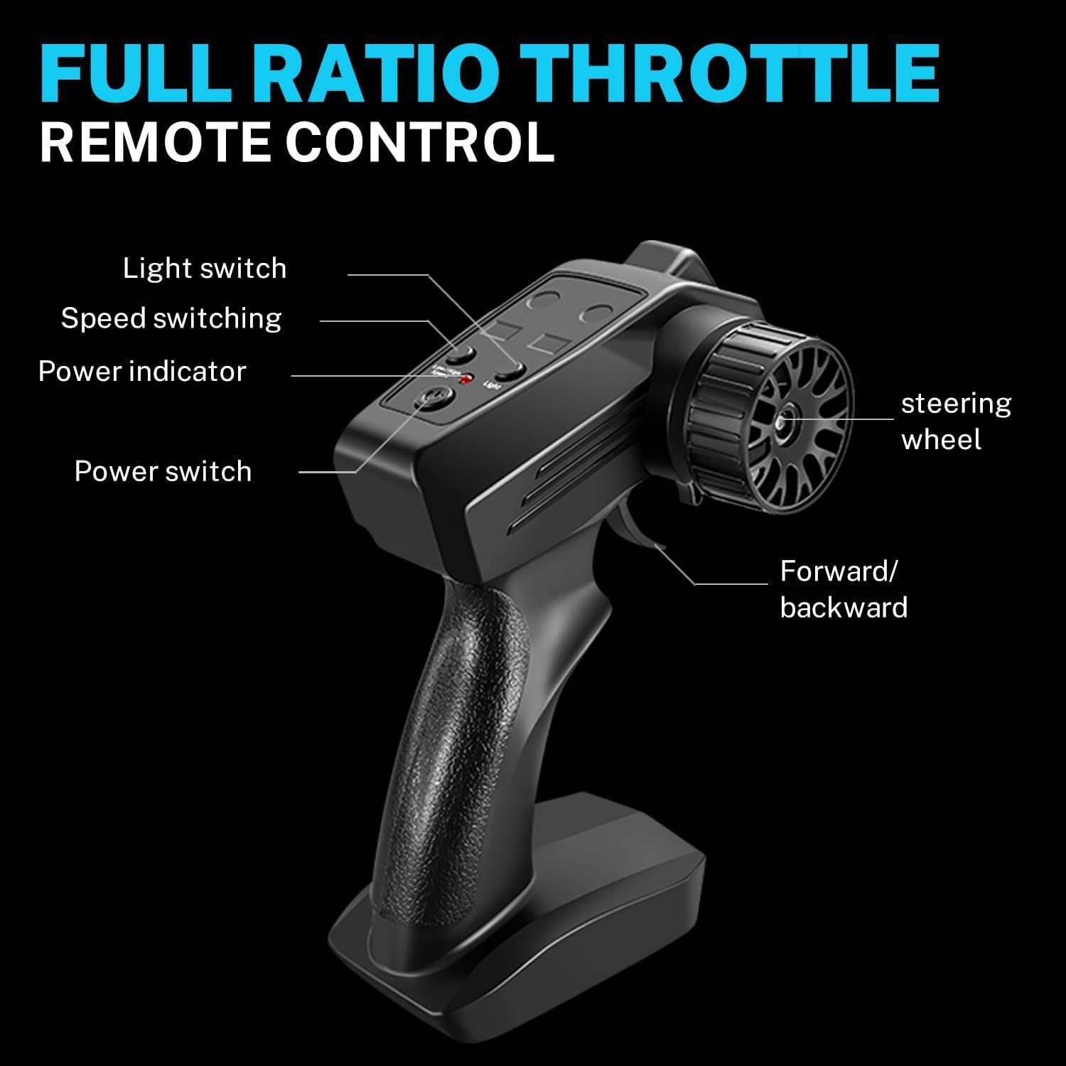 Coche RC Drift ACAMMZAR 1:24 20KM/H 4WD con Luces y Neumáticos