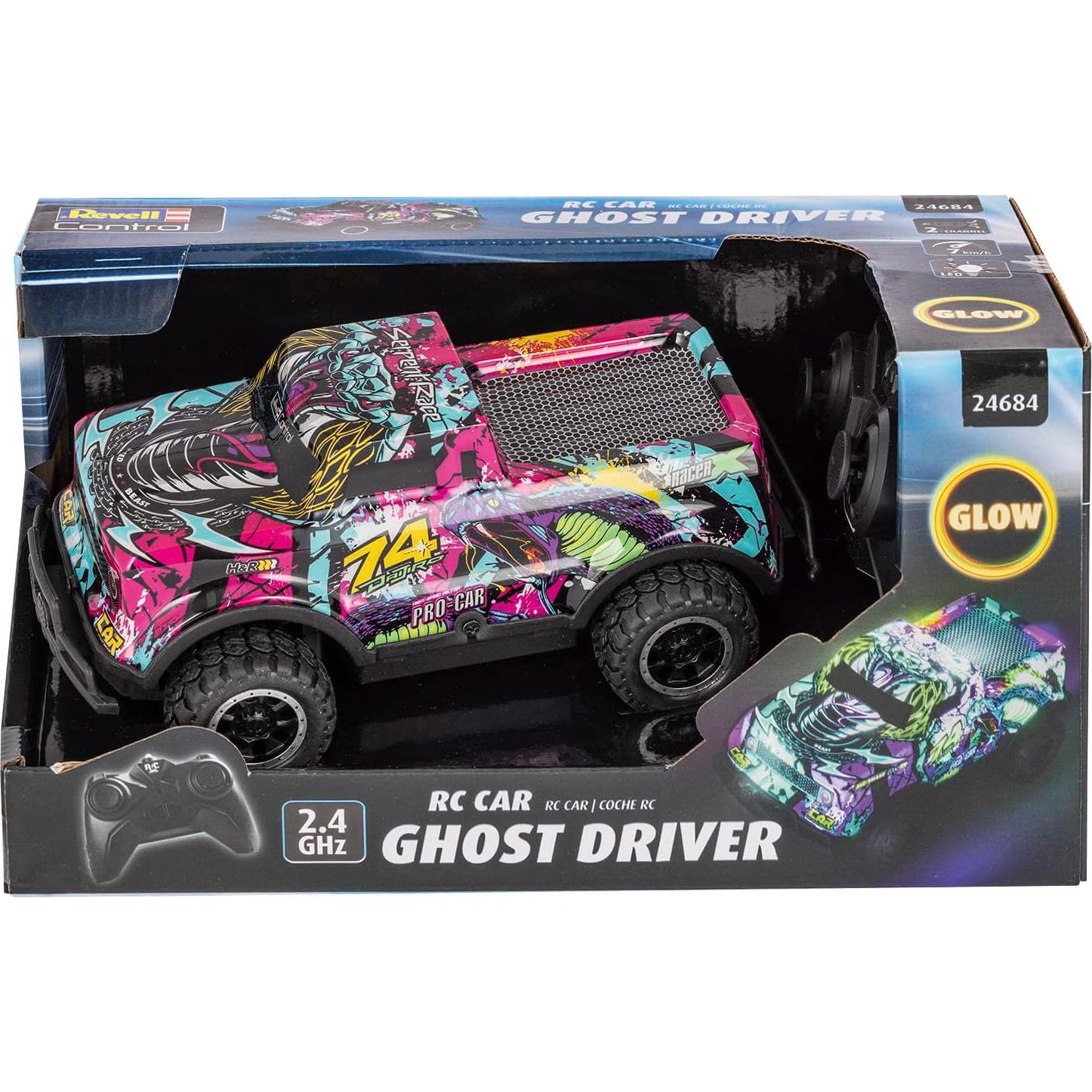 Coche de Control Remoto Revell Ghost Driver Iluminado 17.5cm