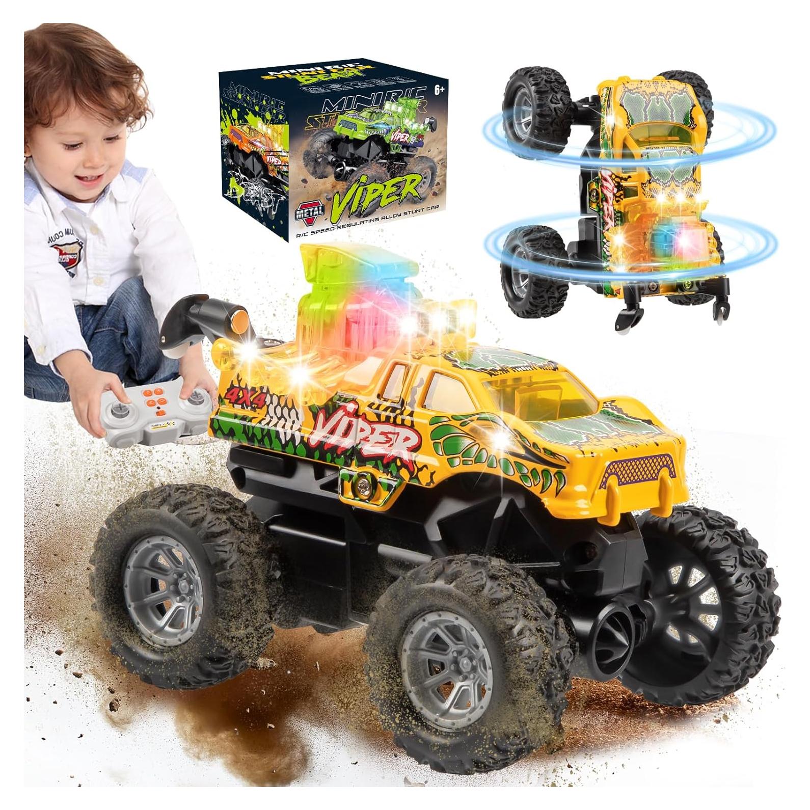 Coche de Control Remoto TOHIBEE Amarillo 2.4GHz para Niños