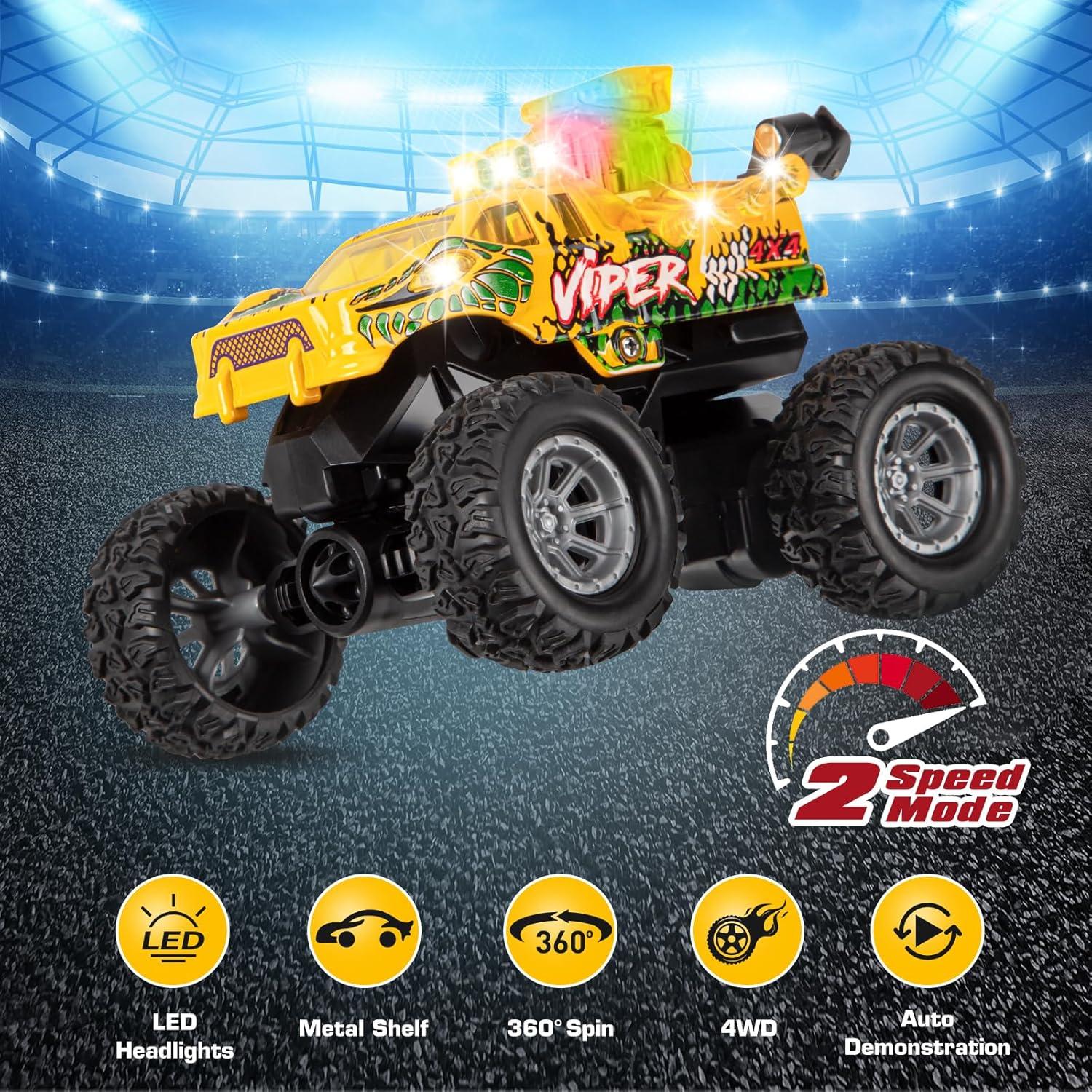 Coche de Control Remoto TOHIBEE Amarillo 2.4GHz para Niños