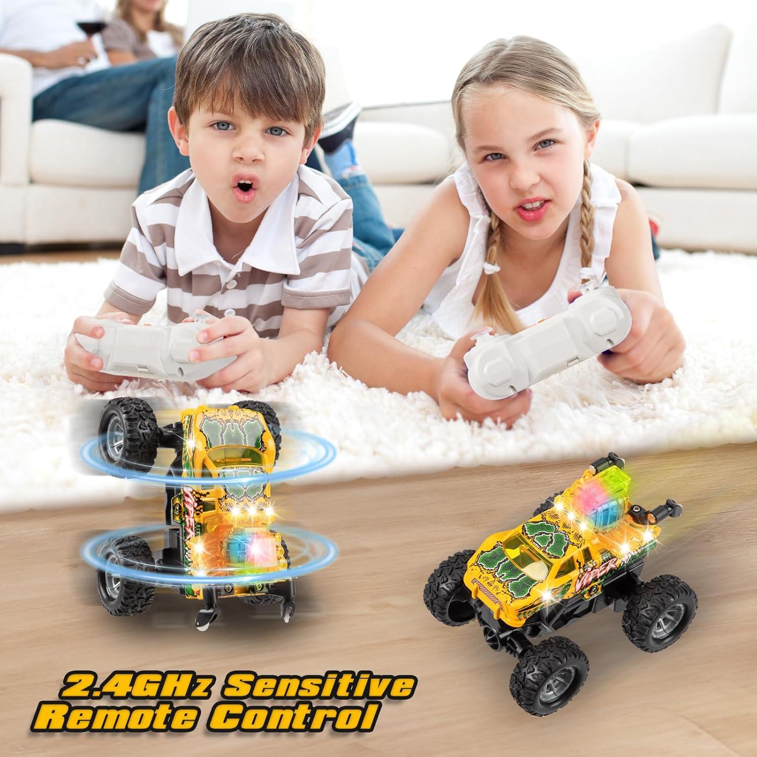 Coche de Control Remoto TOHIBEE Amarillo 2.4GHz para Niños