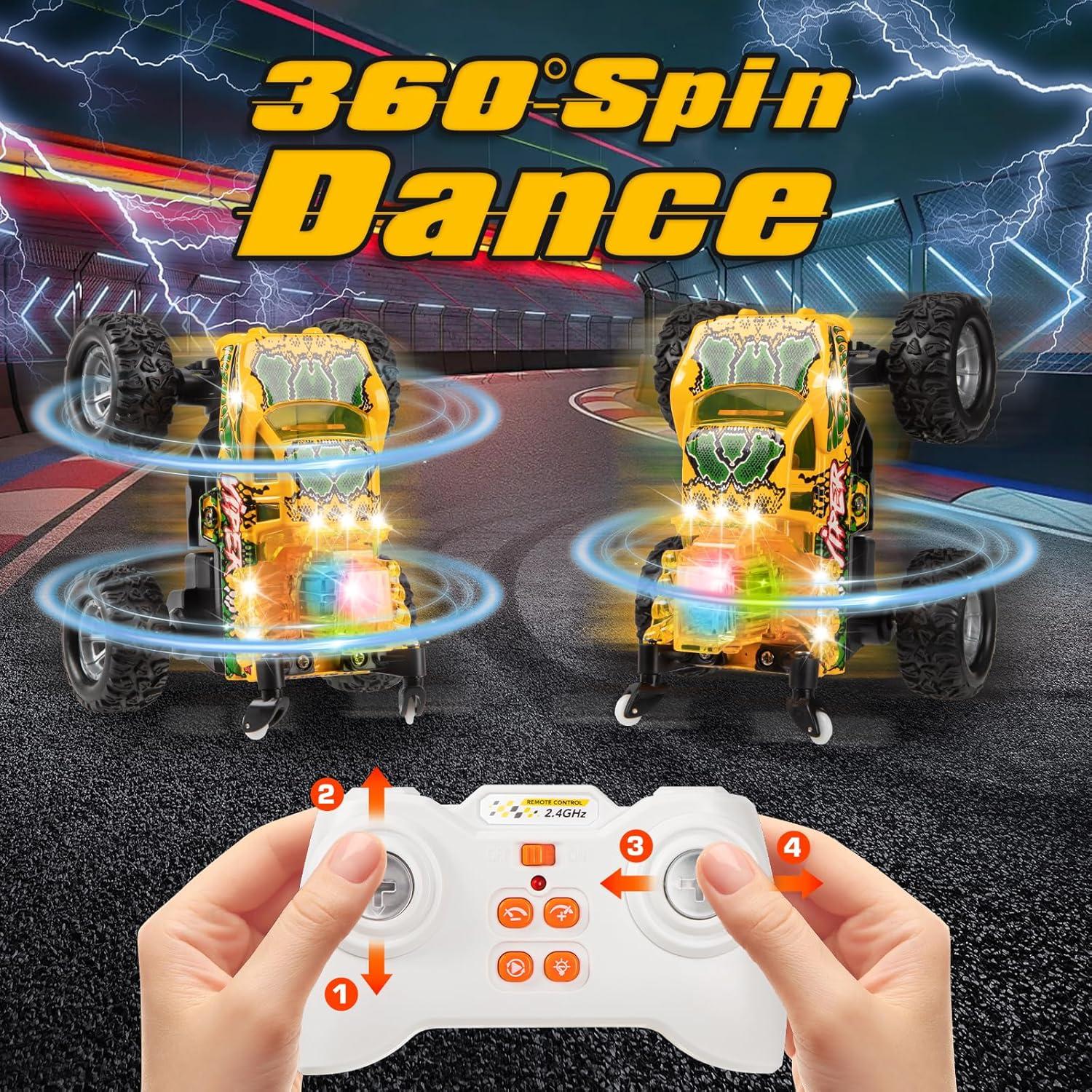 Coche de Control Remoto TOHIBEE Amarillo 2.4GHz para Niños