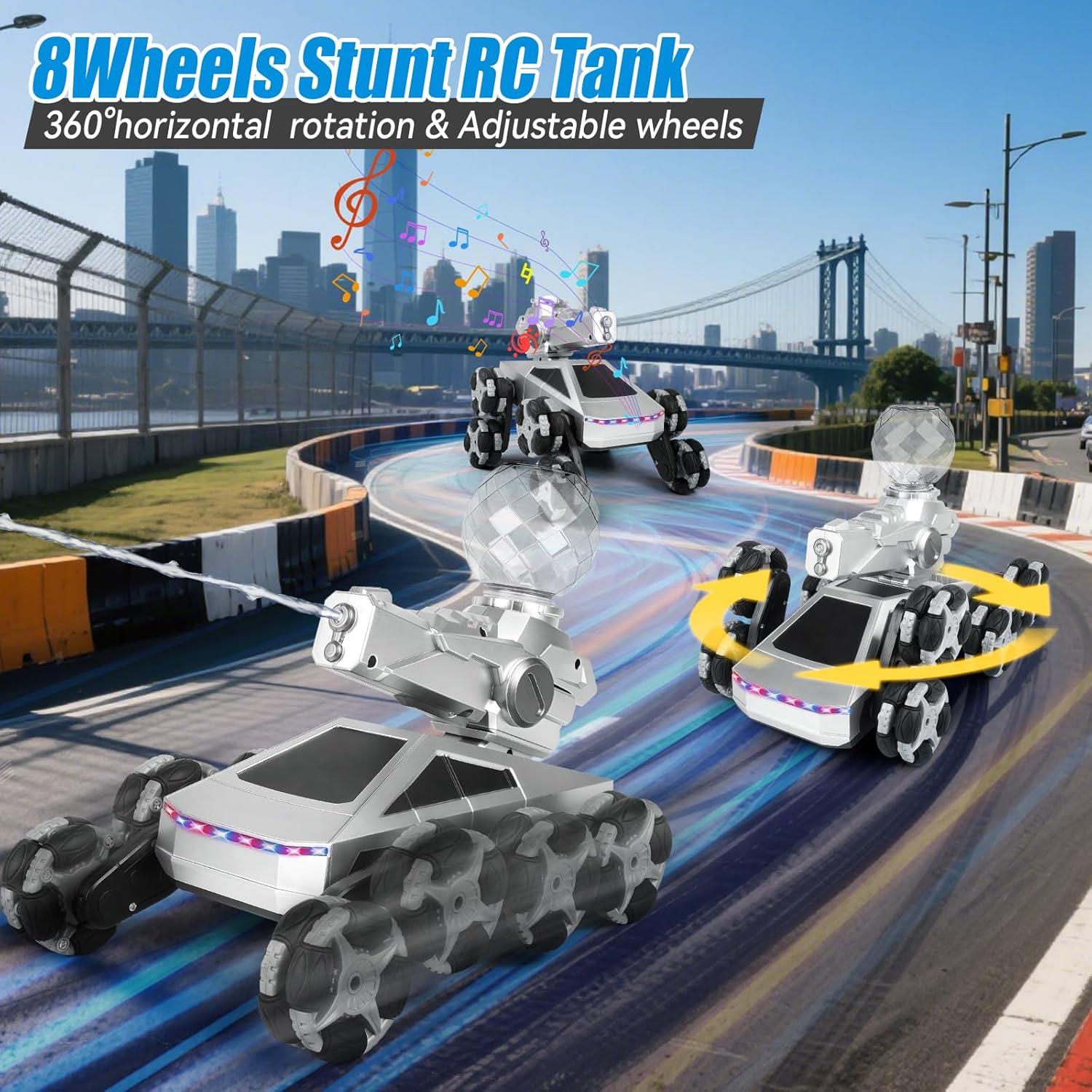 Coche Acrobático RC 8WD AYYBF Todo Terreno 19.5x16.5cm