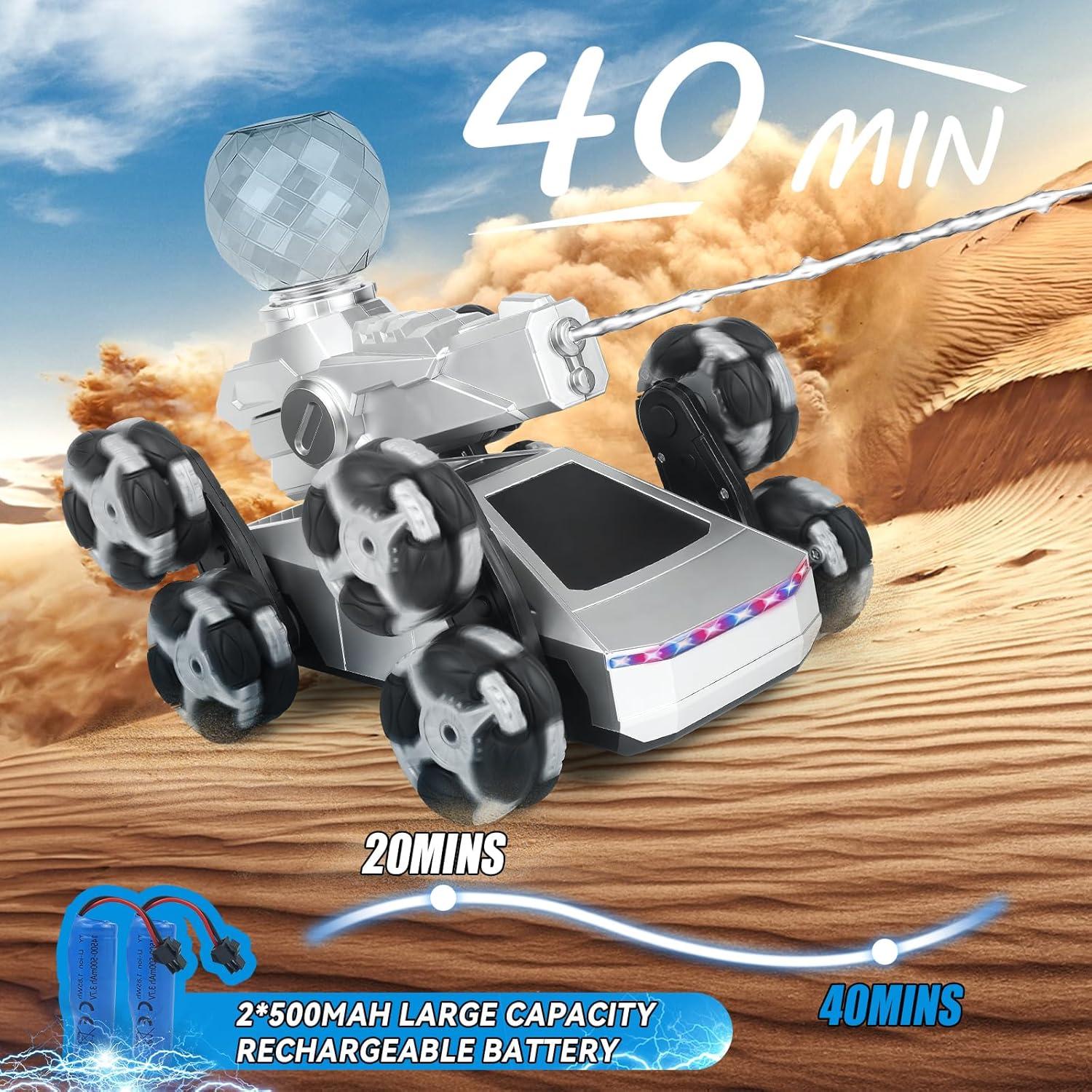 Coche Acrobático RC 8WD AYYBF Todo Terreno 19.5x16.5cm